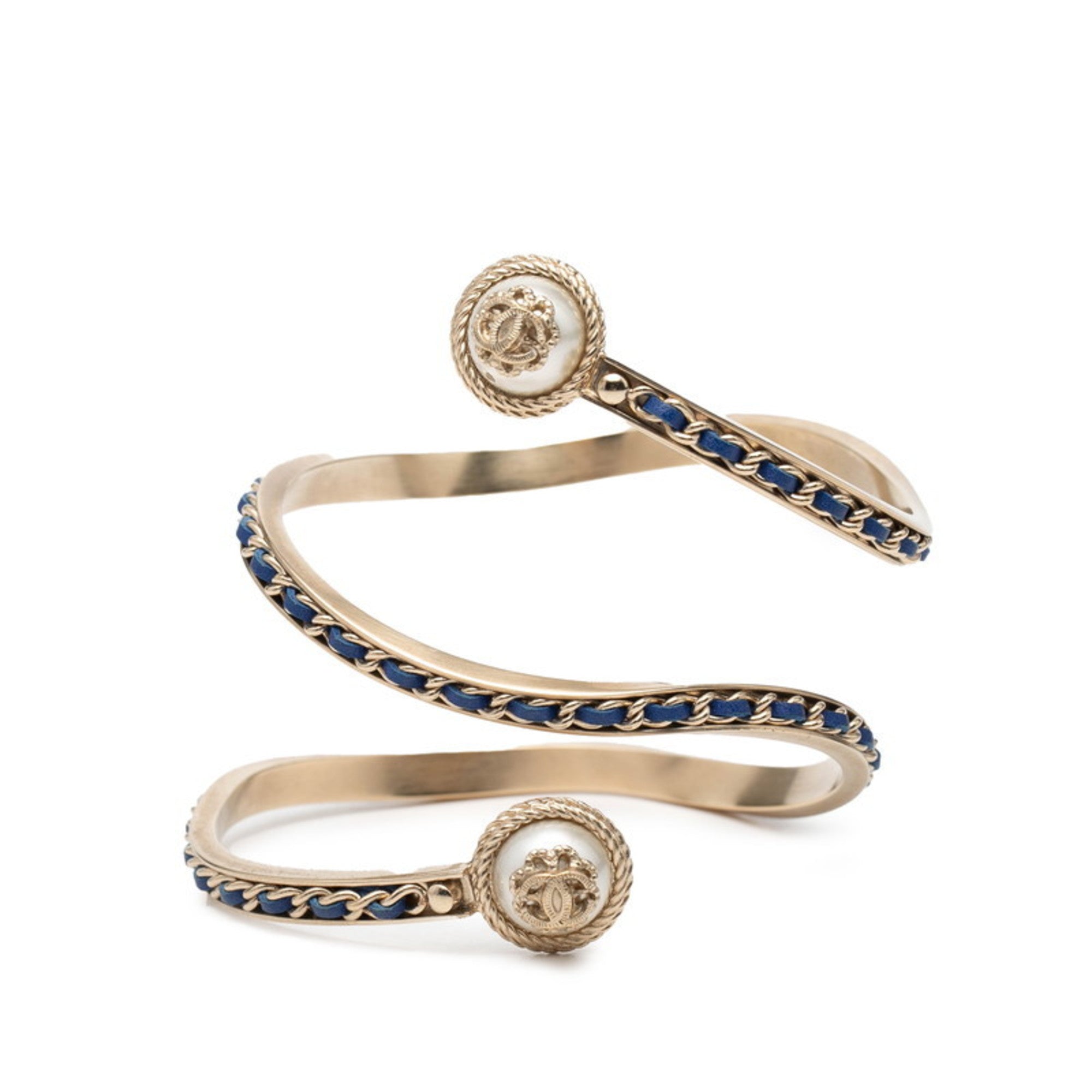 CC Logo Bracelet Gold-Tone Metal