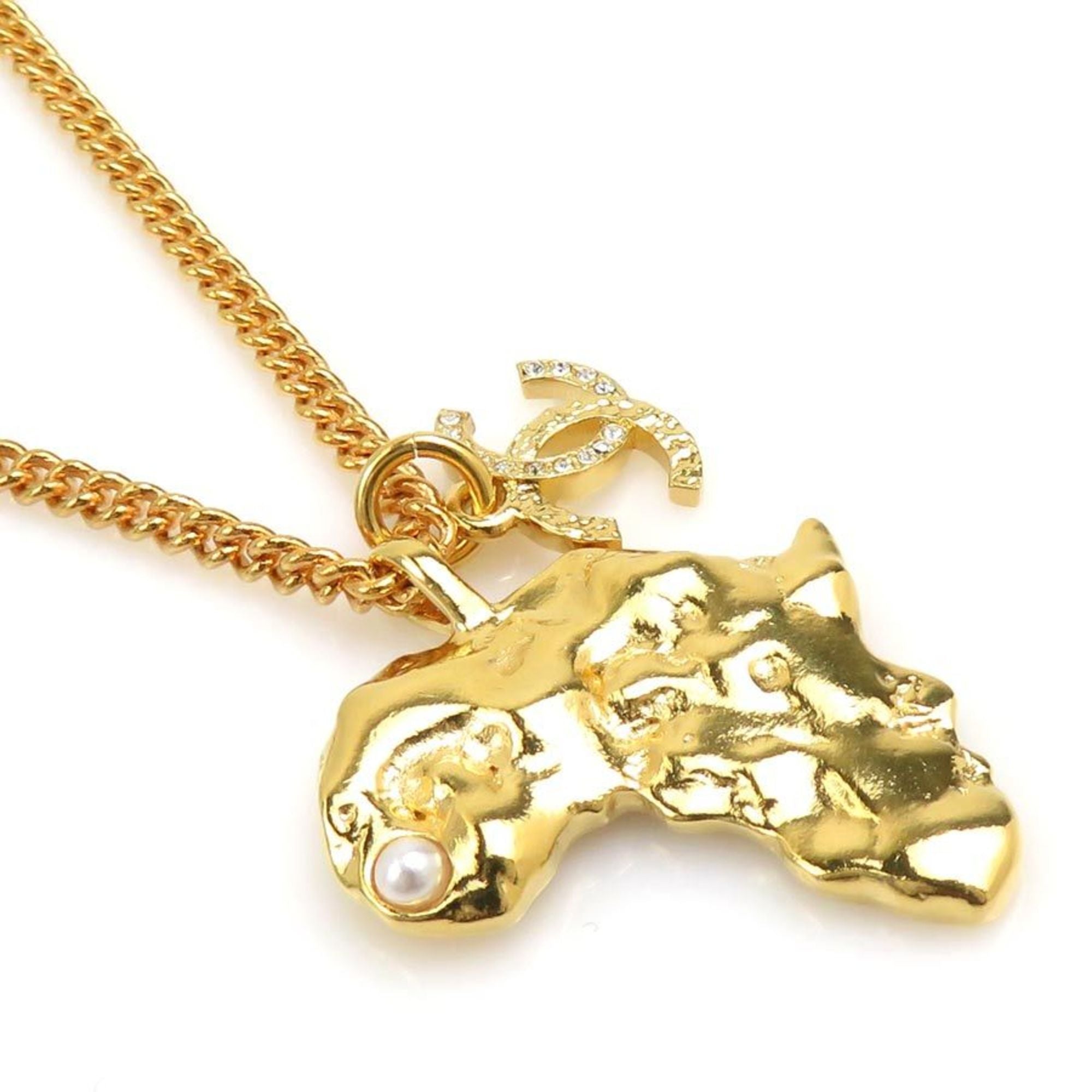 Pendant Necklace Metal Gold
