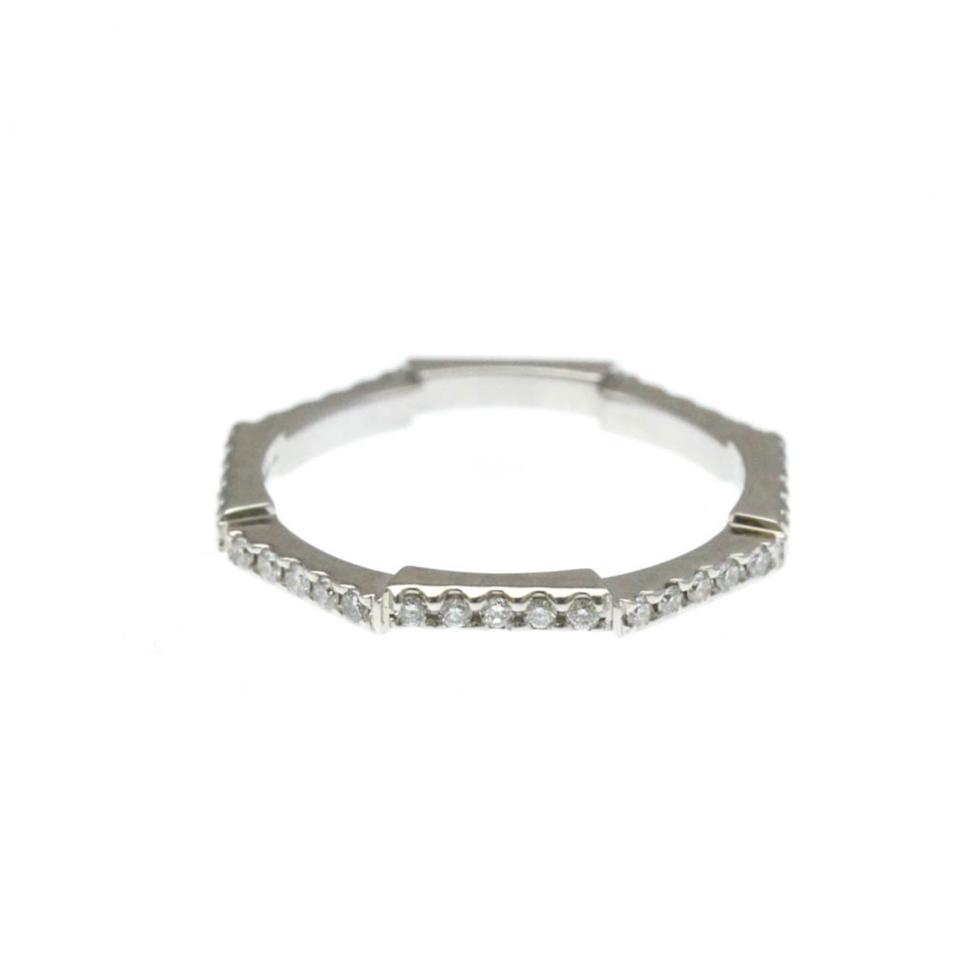 Band Ring 18K White Gold With Diamond