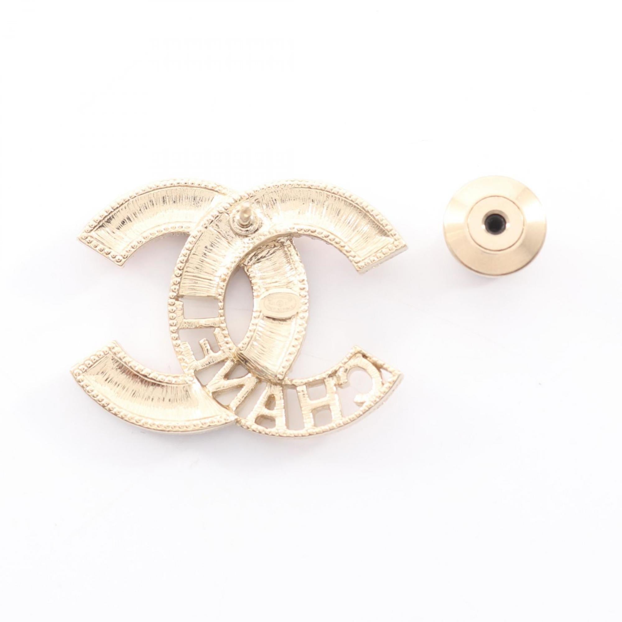 CC Logo Brooch Metal