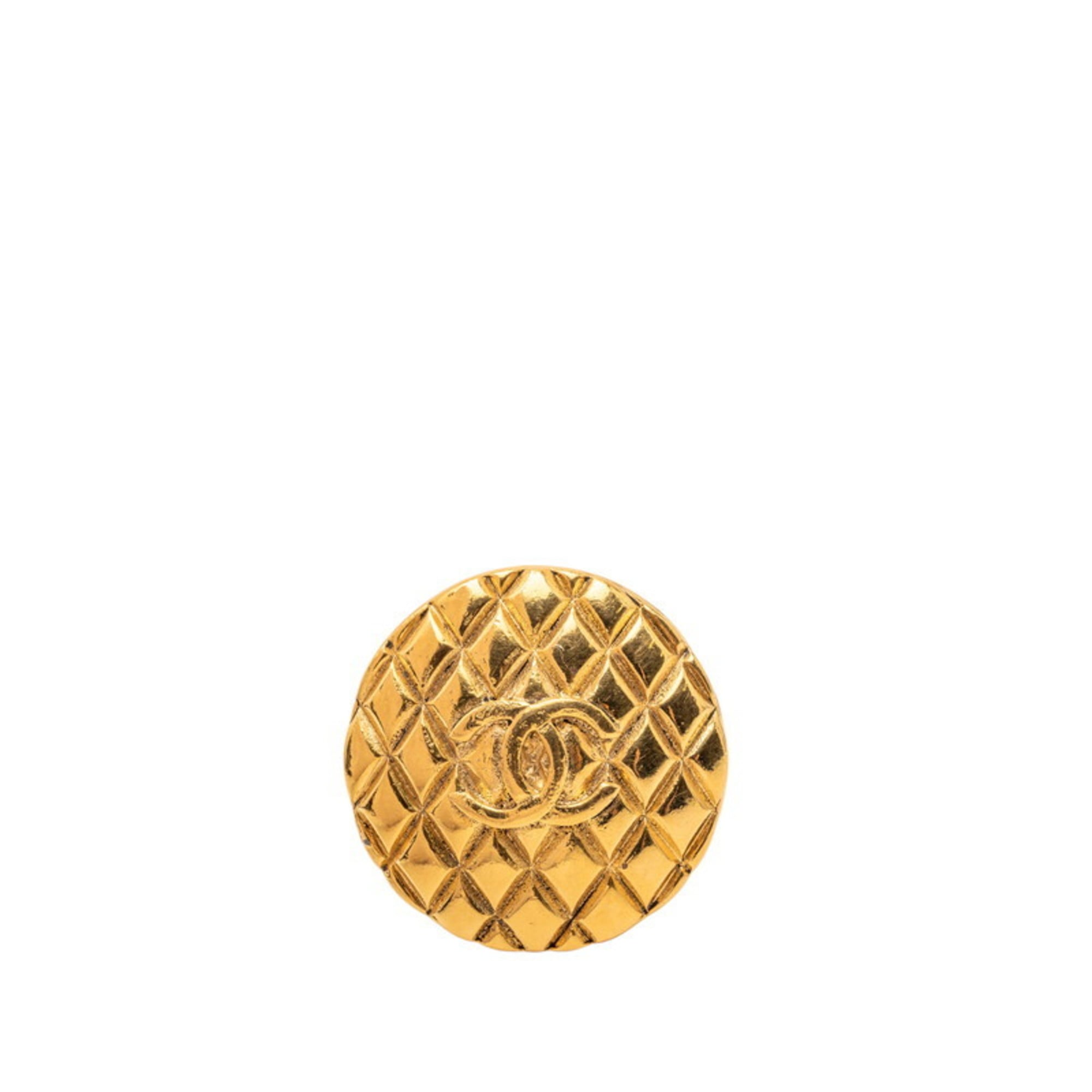 CC Logo Brooch Metal