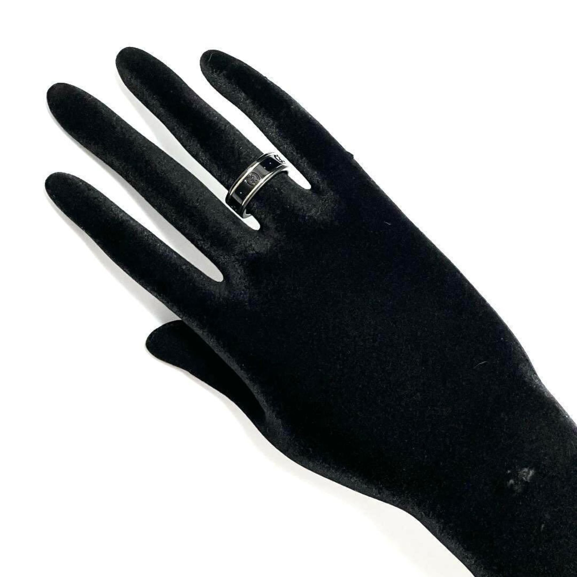 Band Ring Ceramic and 18K White Gold