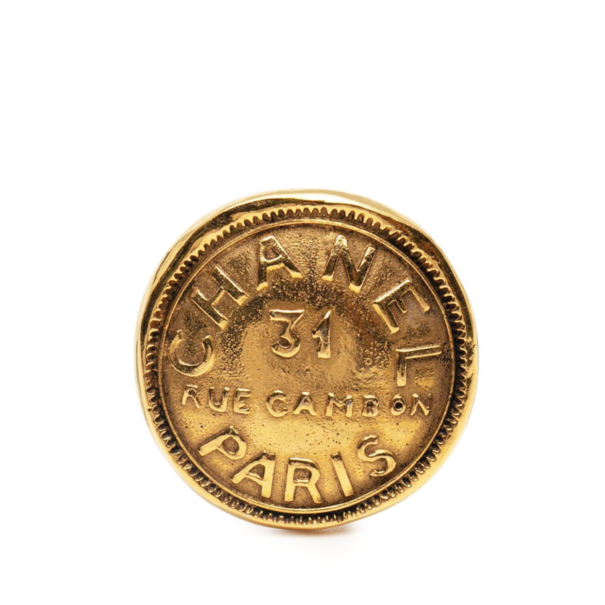 CC Logo Brooch Metal