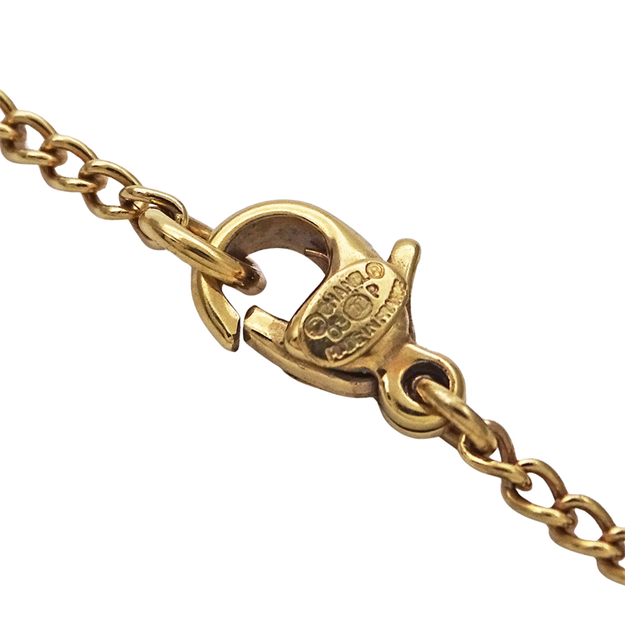CC Logo Pendant Necklace Metal