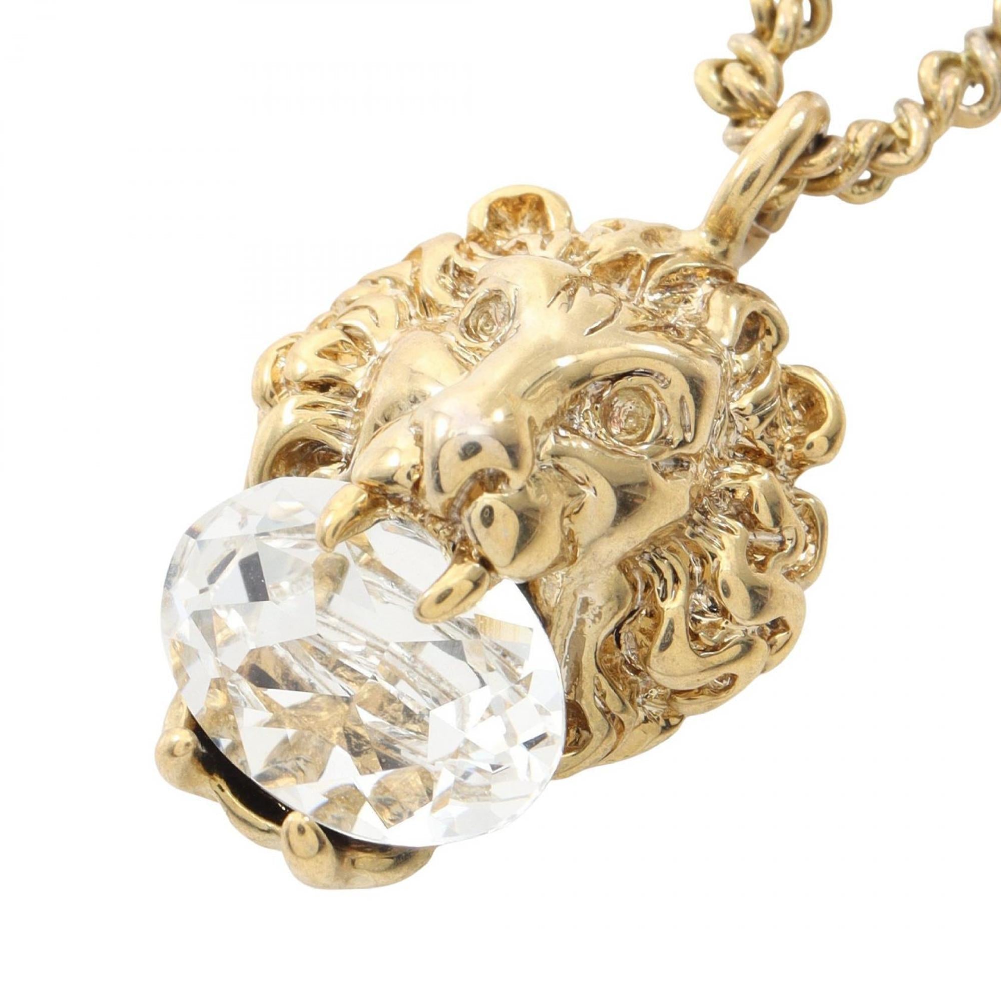 Pendant Necklace Gold With Crystal