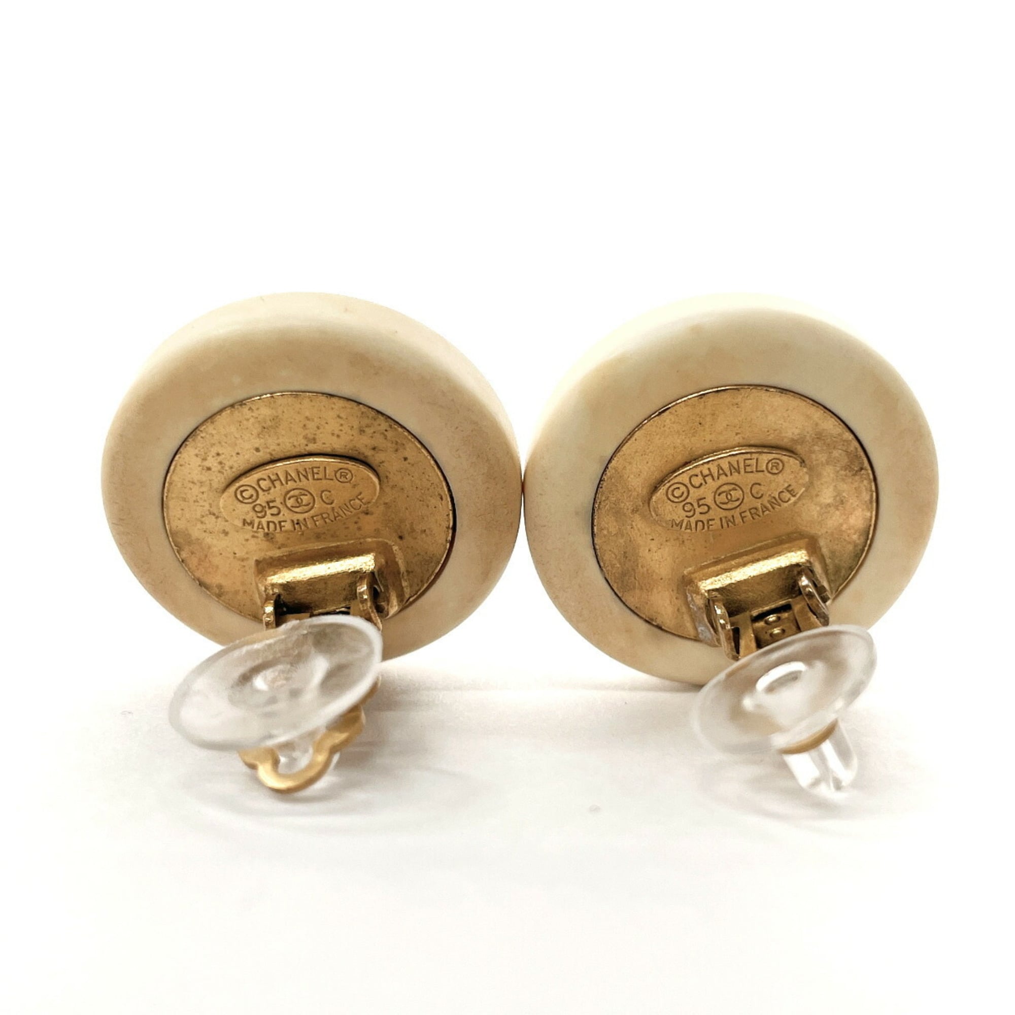 CC Logo Clip-On Earrings Metal