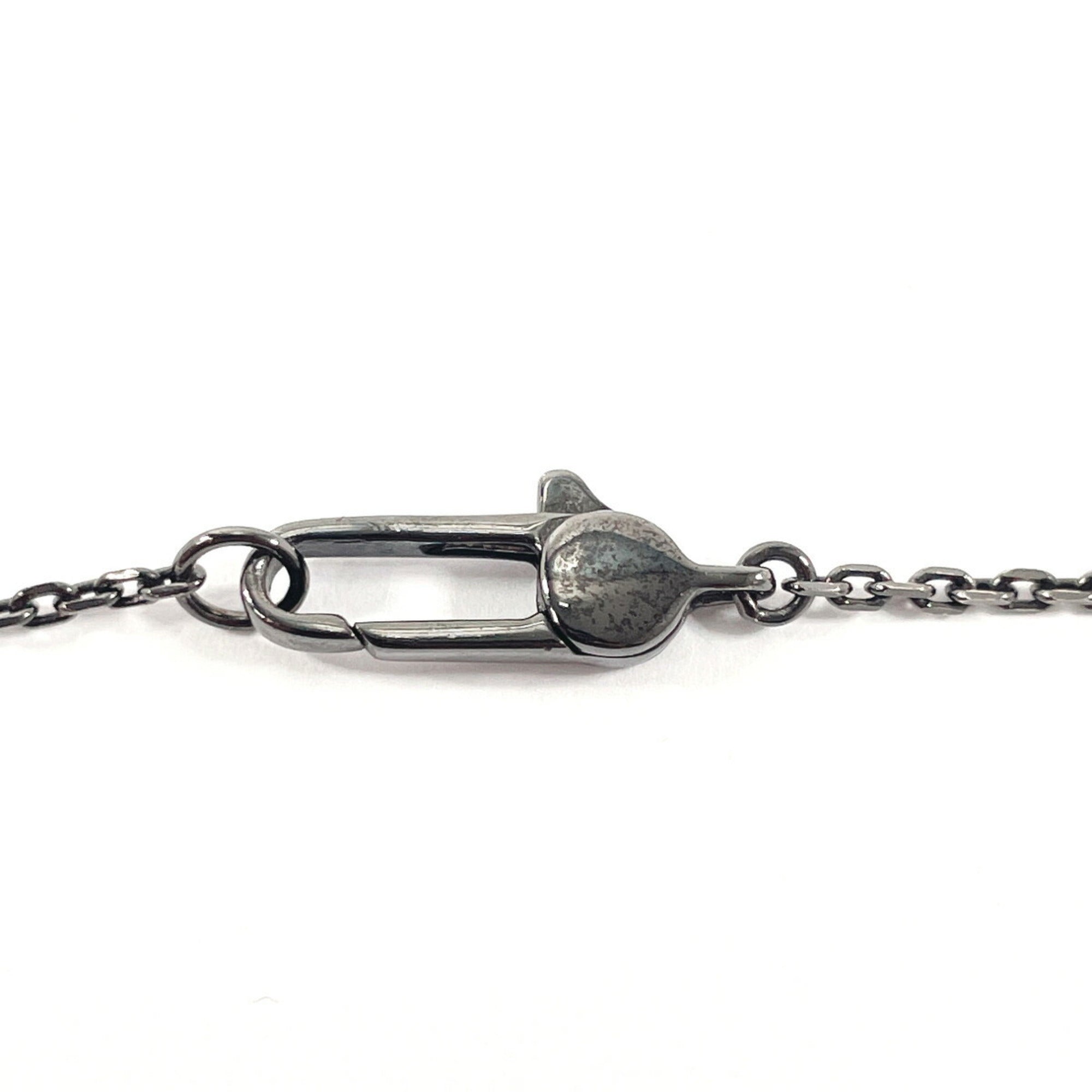 Cross Cutout Pendant Necklace Black Rhodium Plated Sterling Silver