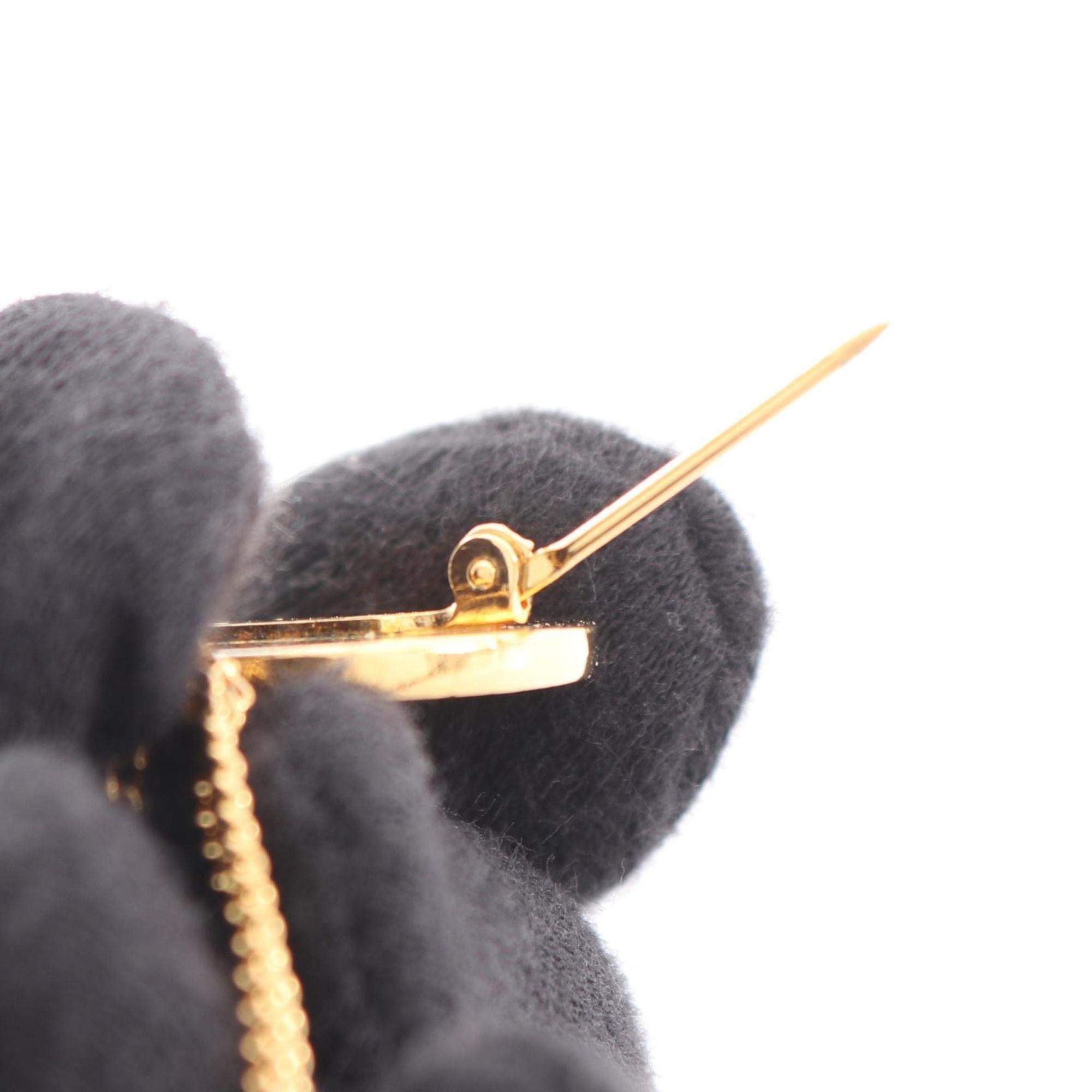 CC Logo Brooch Metal