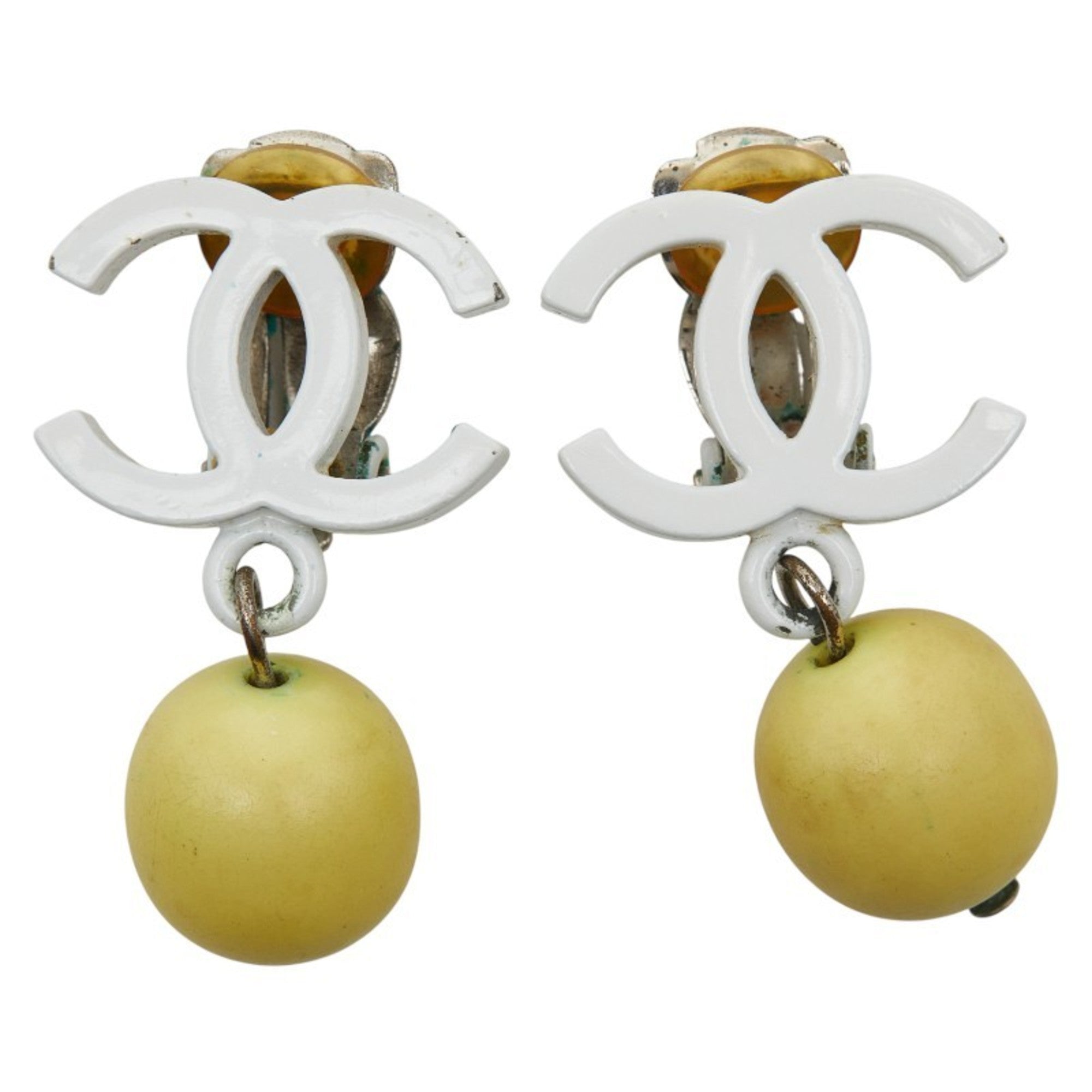 CC Logo Clip-On Earrings Metal