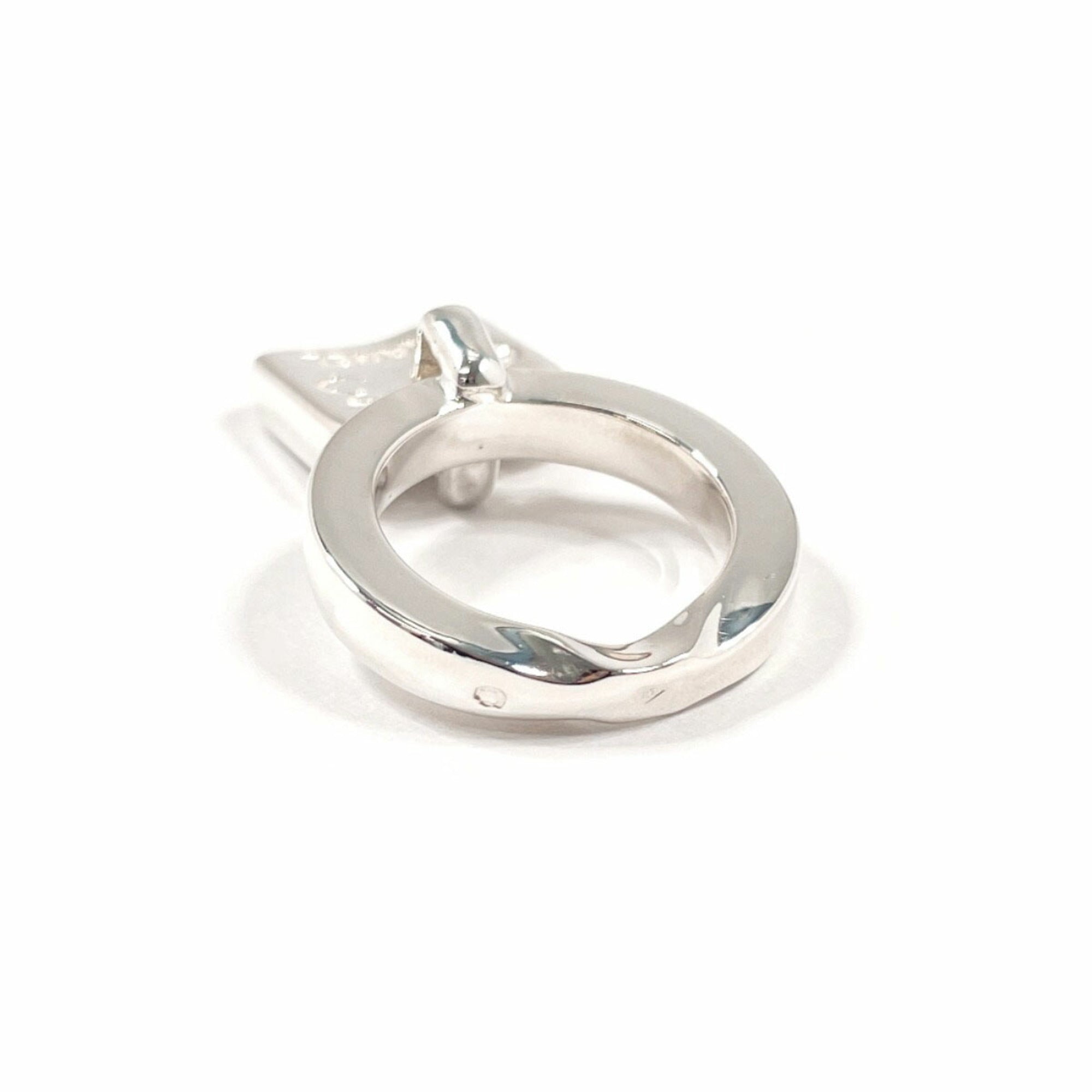 Camellia No. 5 Clover Plate Ring Sterling Silver