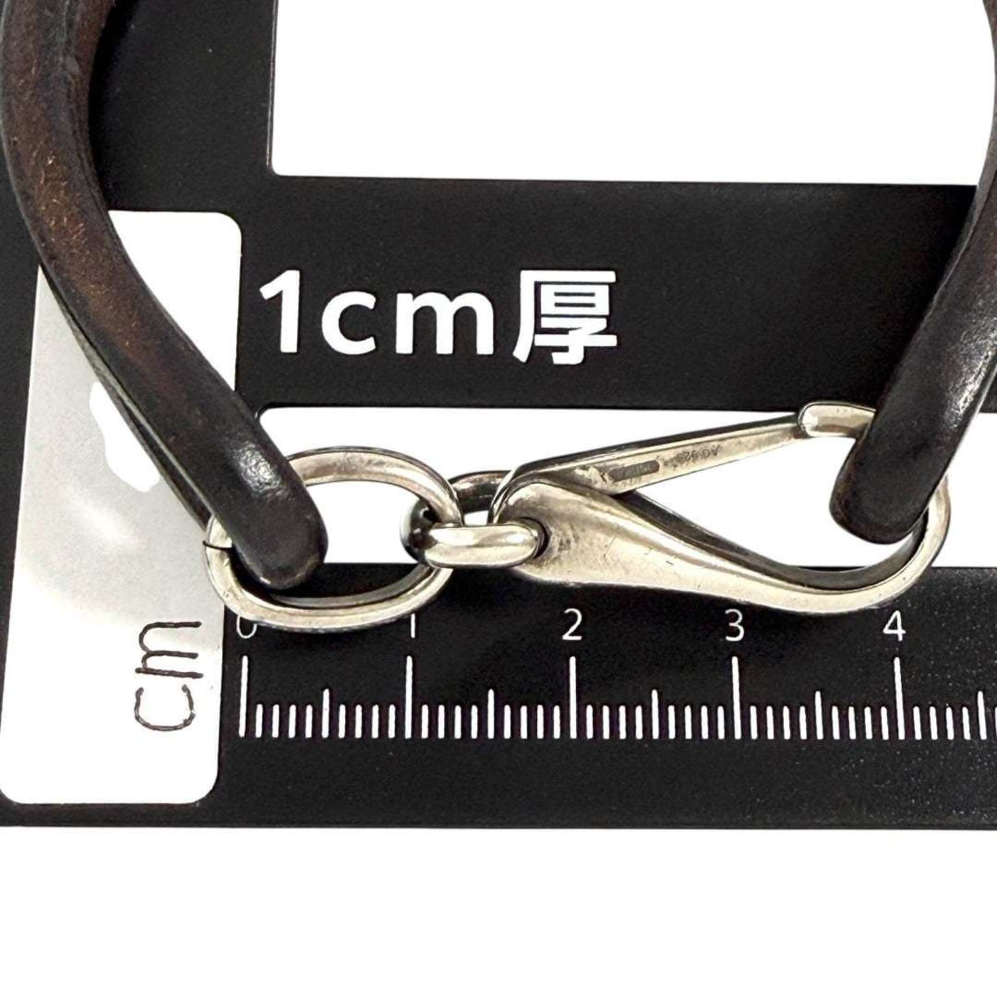 Bracelet Leather and Sterling Silver