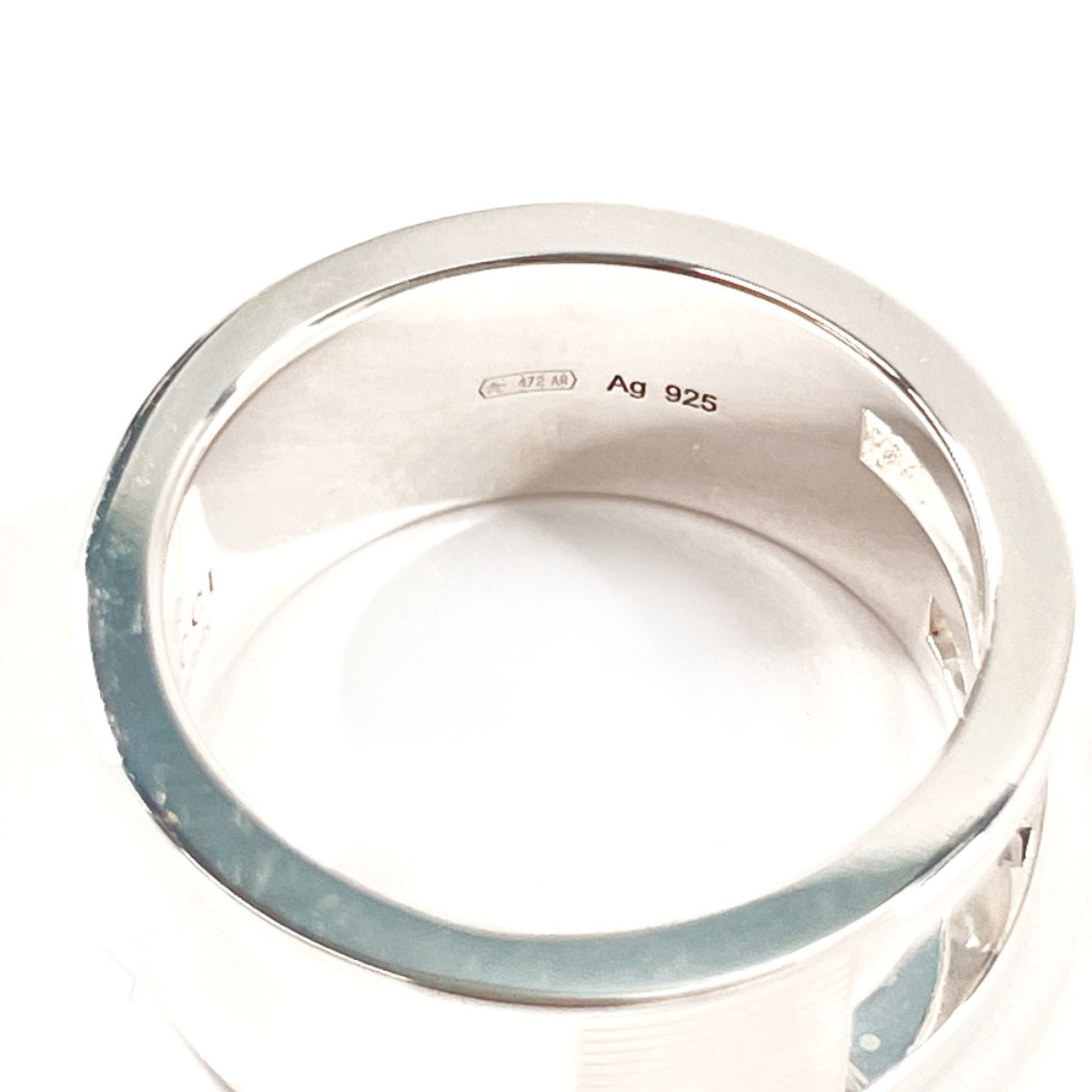 Cutout G Ring Sterling Silver