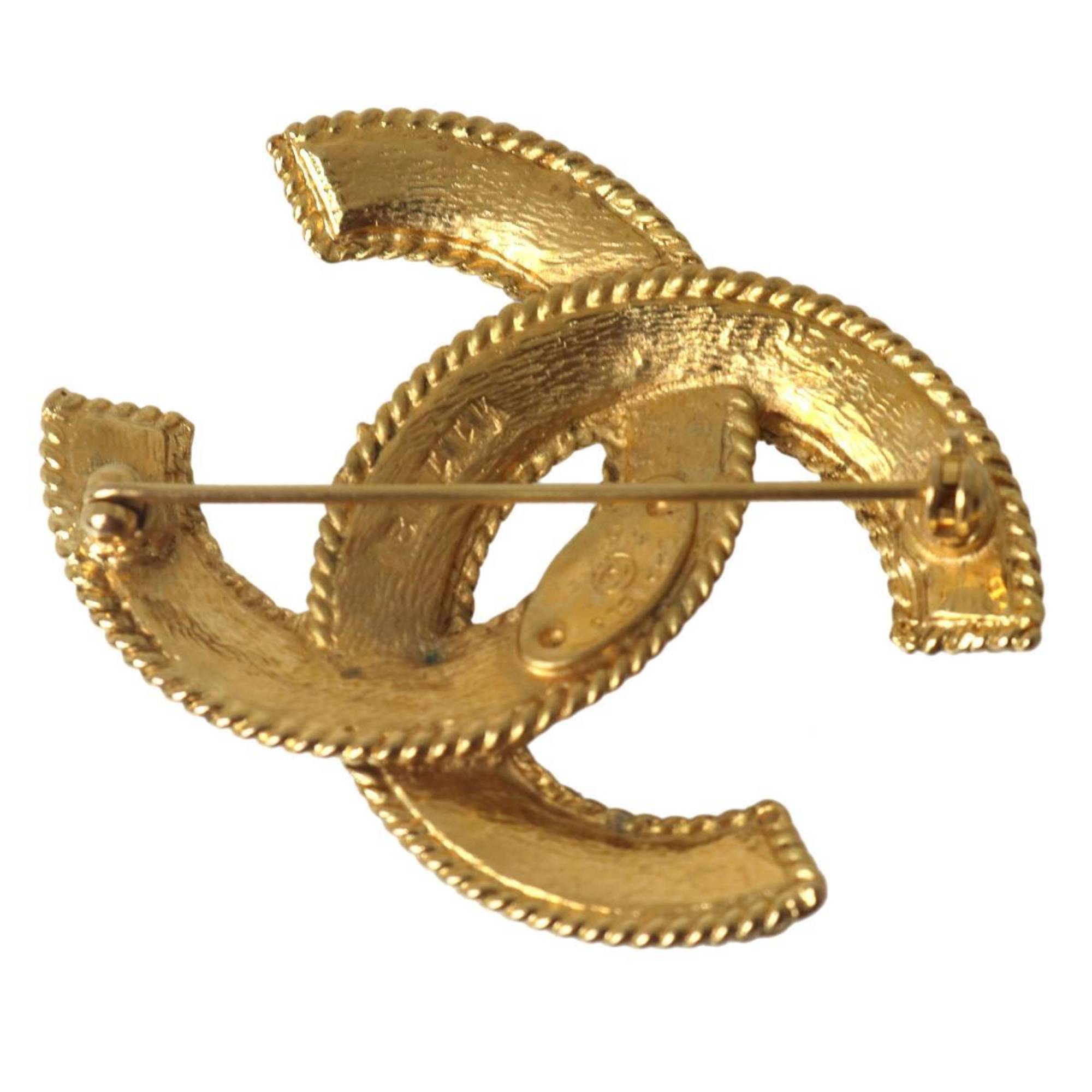 CC Logo Brooch Metal