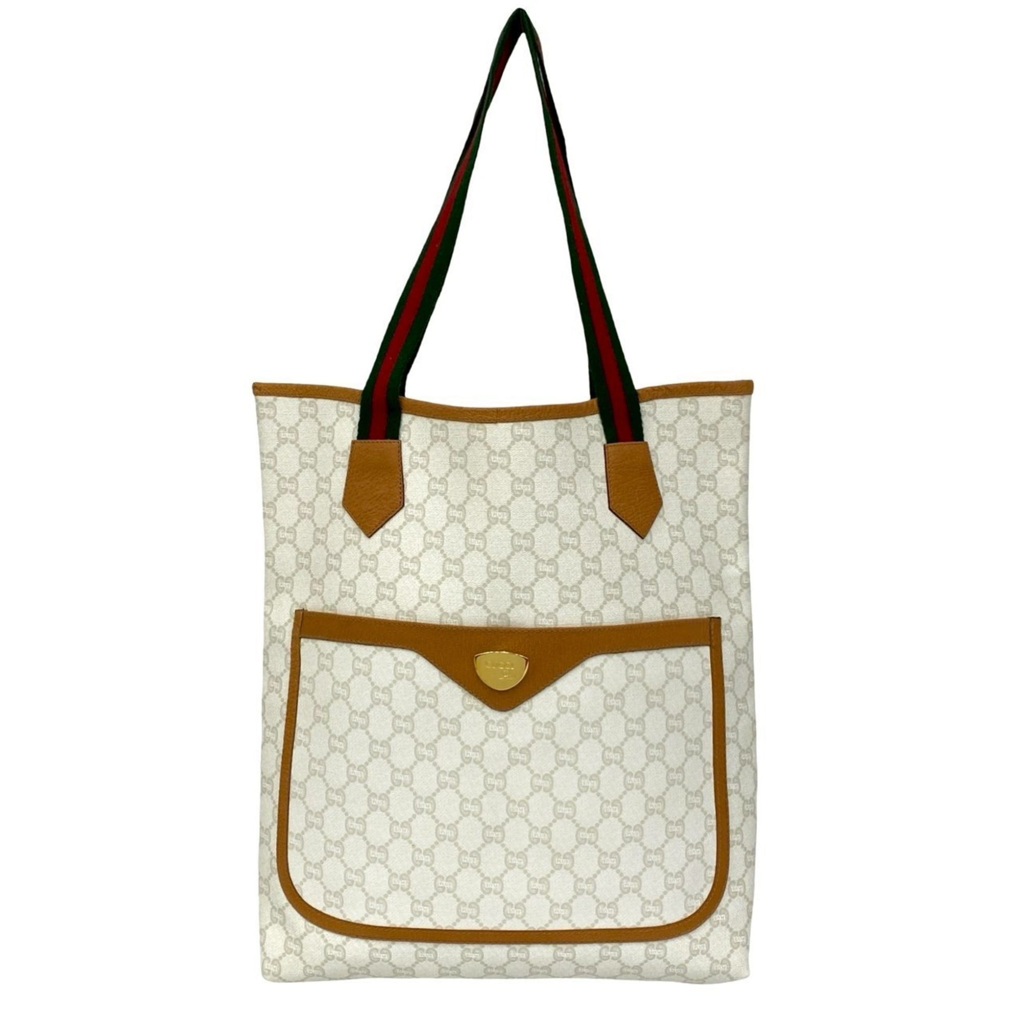 Vintage Web Strap Tote GG Coated Canvas Medium
