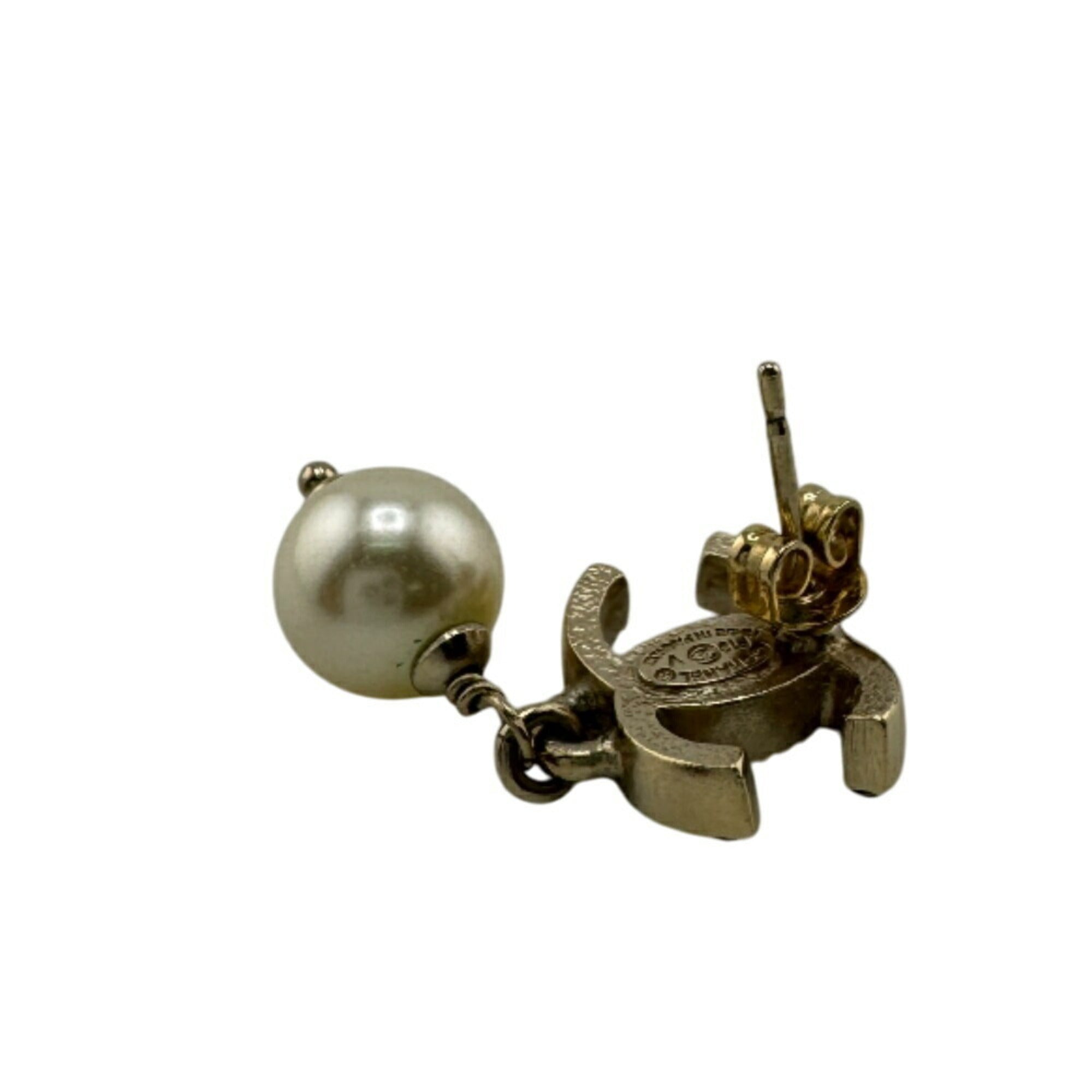 CC Logo Single Earring Sterling Silver Silver-Tone Metal