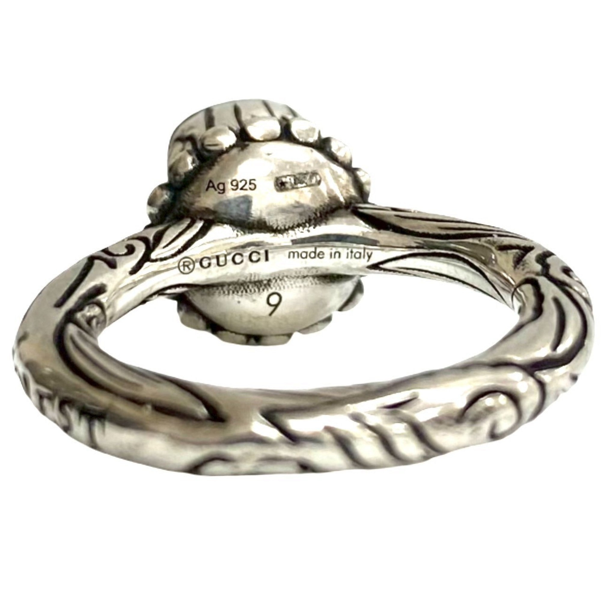 Anger Forest Eagle Head Ring Sterling Silver