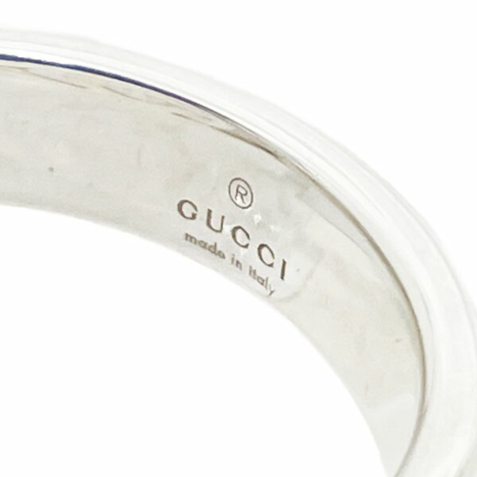 Interlocking G Band Ring Sterling Silver