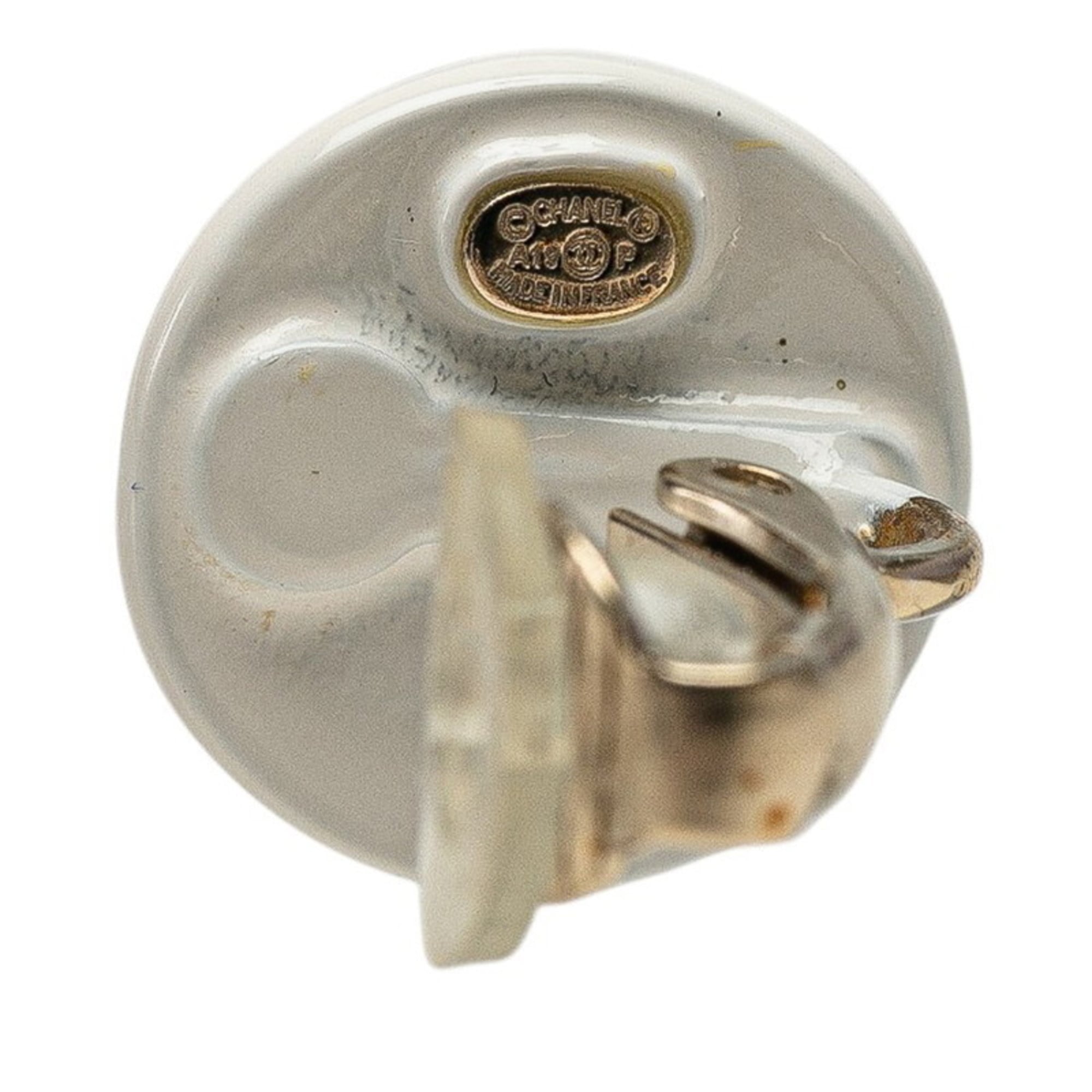 CC Logo Clip-On Earrings Metal