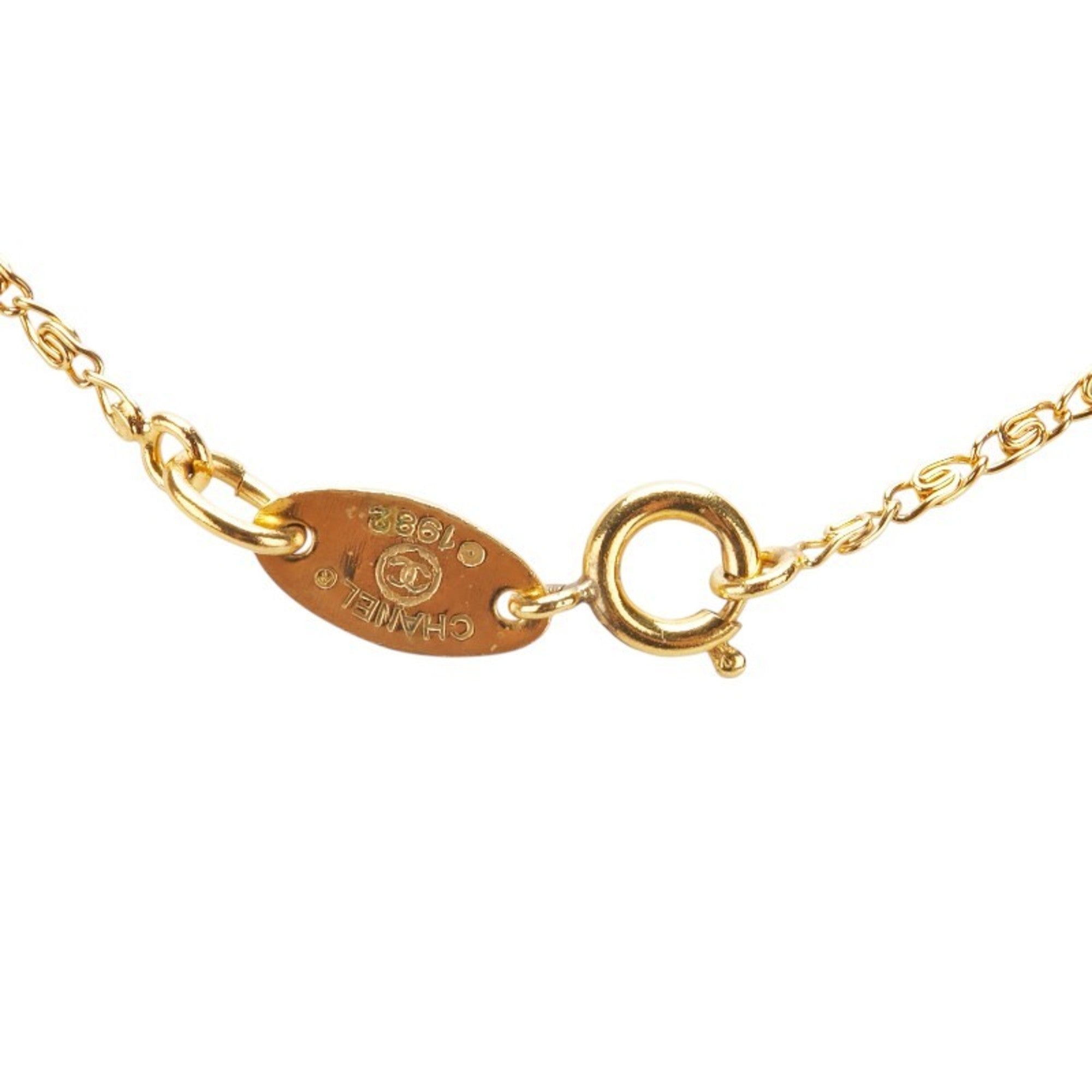CC Logo Pendant Necklace Metal