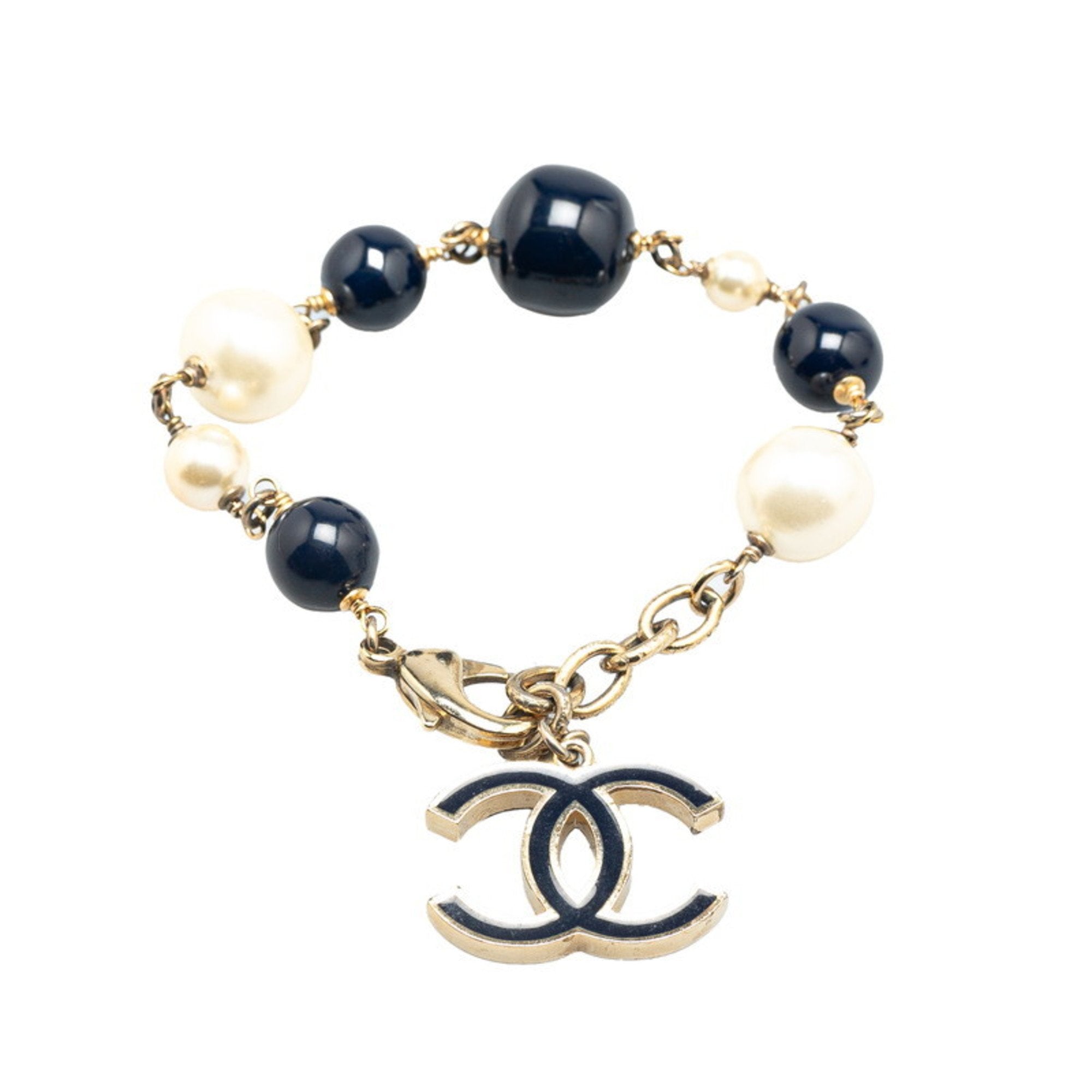 CC Logo Bracelet Gold-Tone Metal