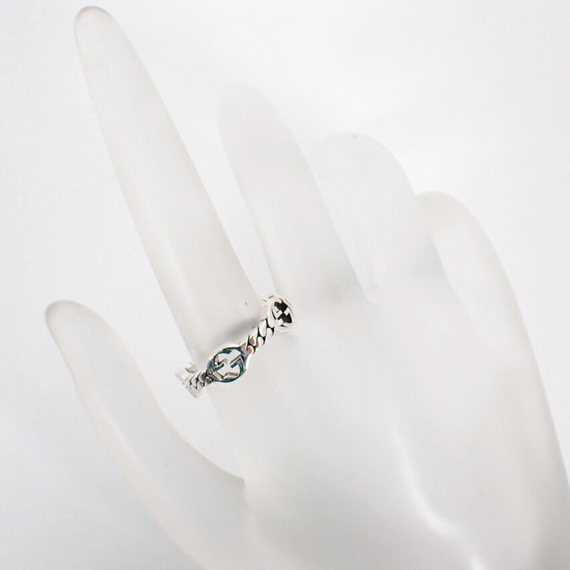 Interlocking G Ring Sterling Silver