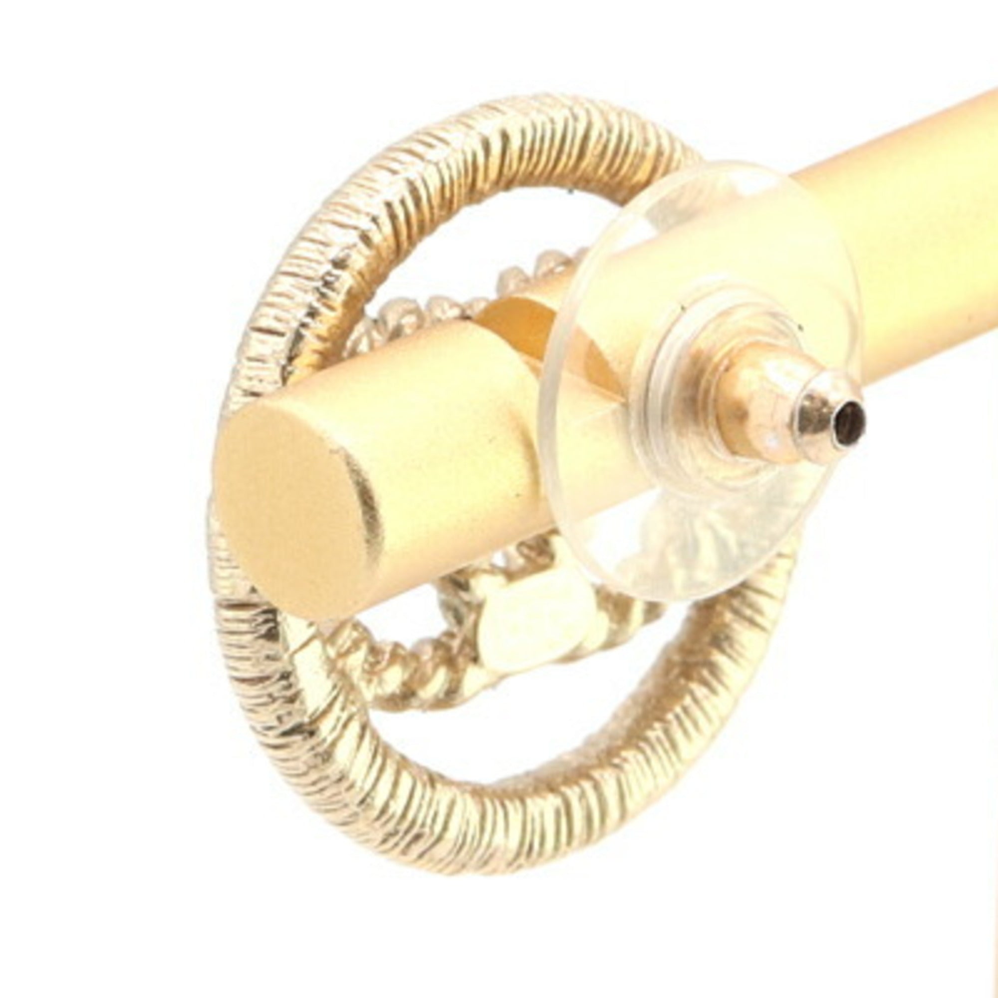 CC Logo Single Earring Gold-Tone Metal Gold-Tone Metal