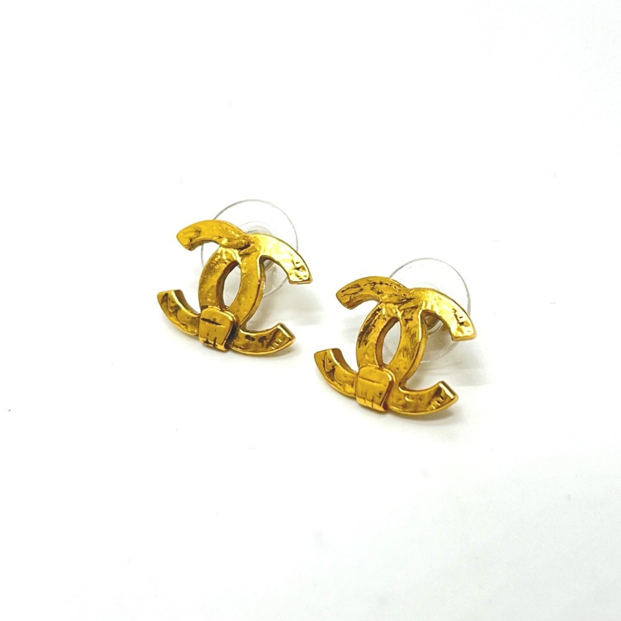 CC Logo Earrings Gold-Tone Metal Gold-Tone Metal