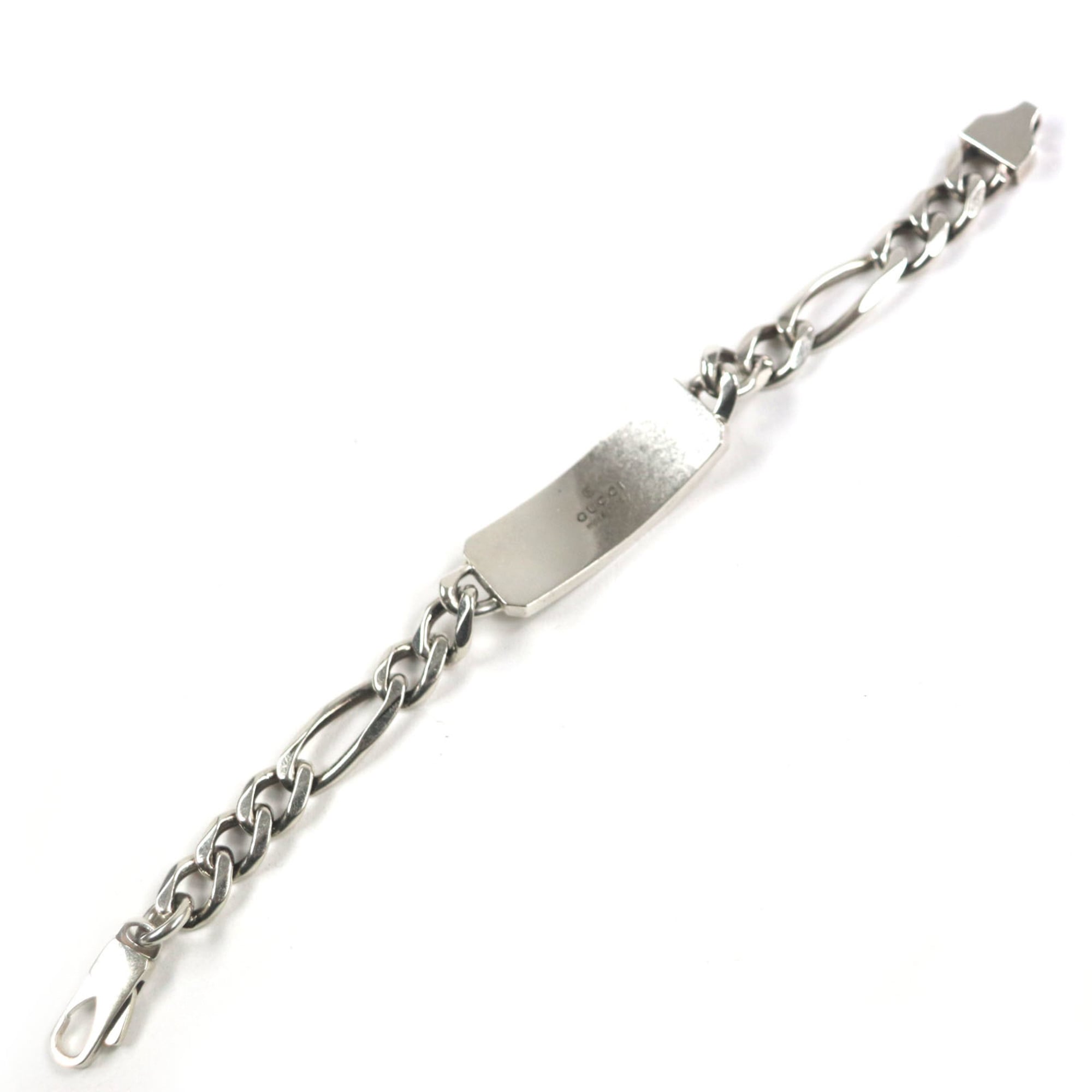 GG Bee Engraved Bracelet Sterling Silver