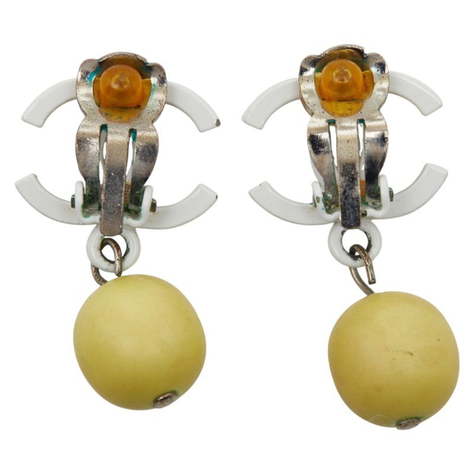 CC Logo Clip-On Earrings Metal
