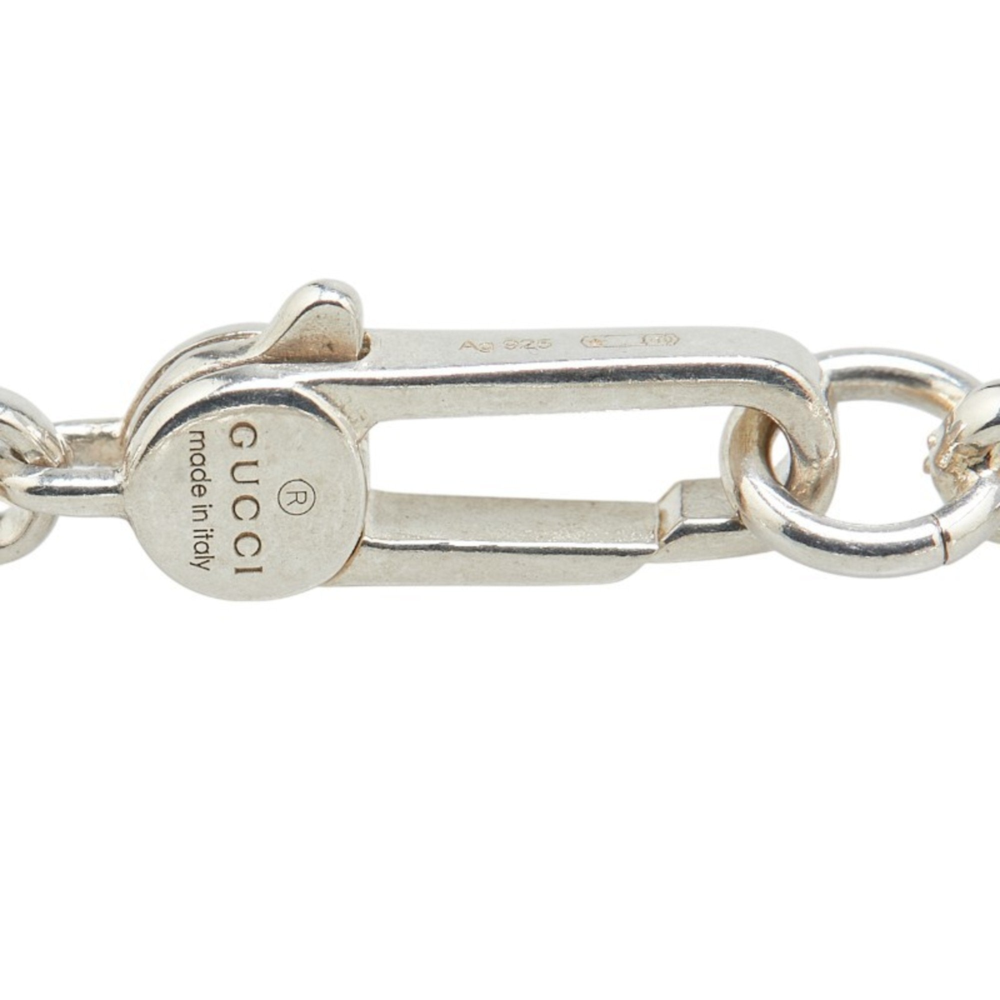 Interlocking G Pendant Necklace Sterling Silver