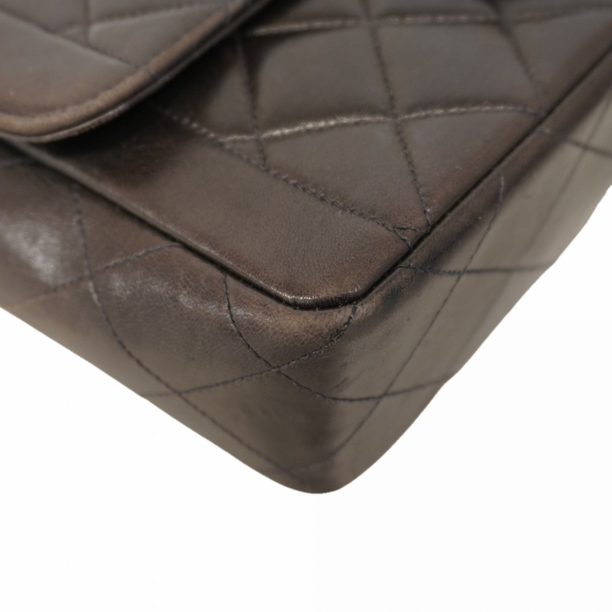 Vintage CC Chain Flap Bag Quilted Lambskin Small