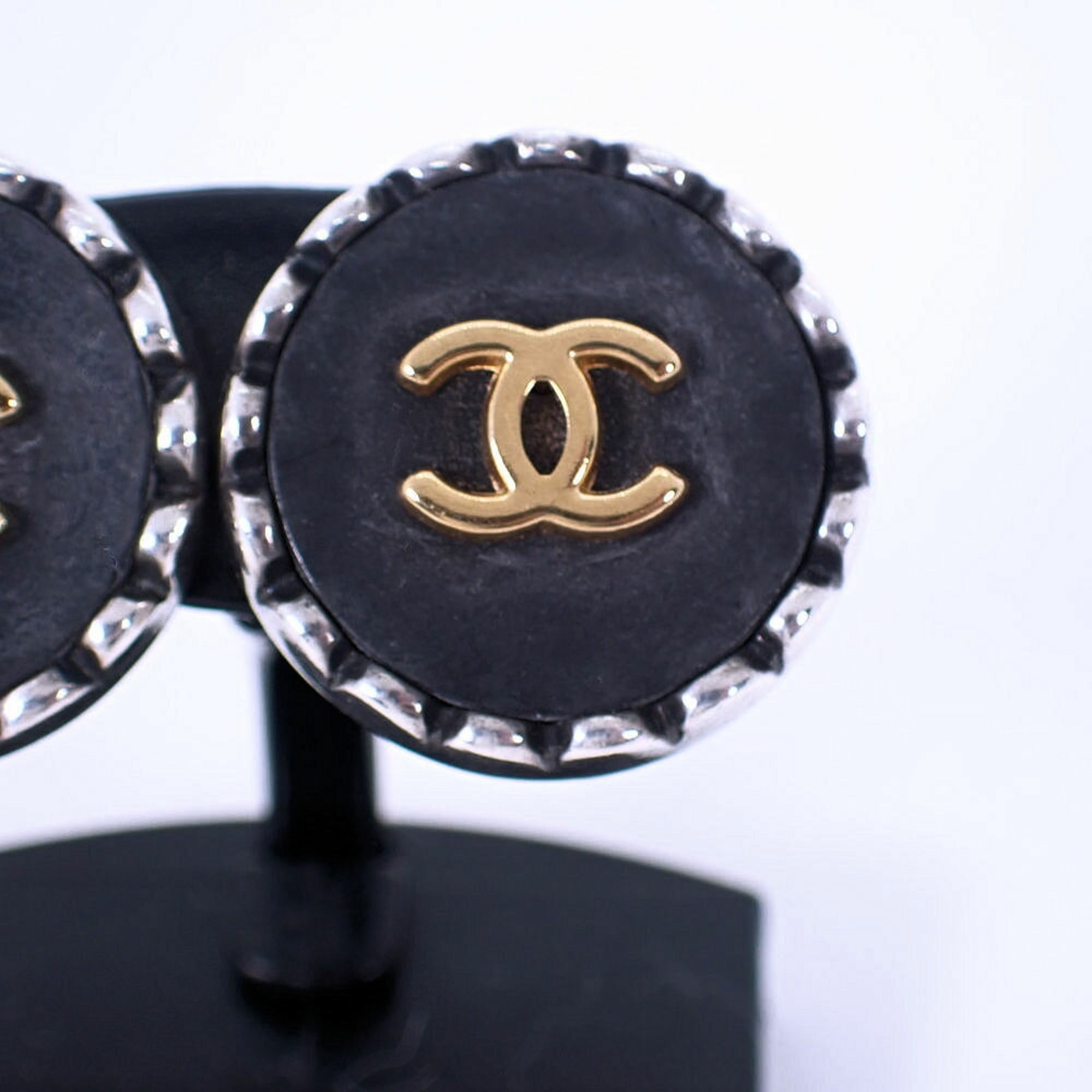 CC Logo Clip-On Earrings Metal