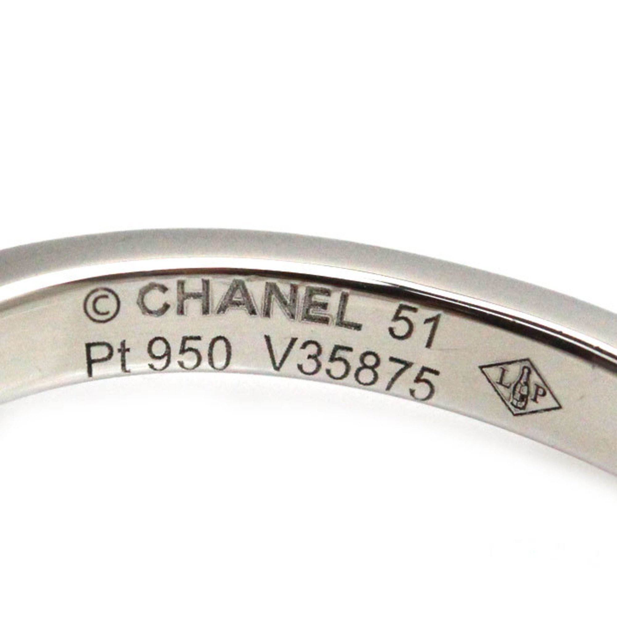 Band Ring Platinum with Diamond