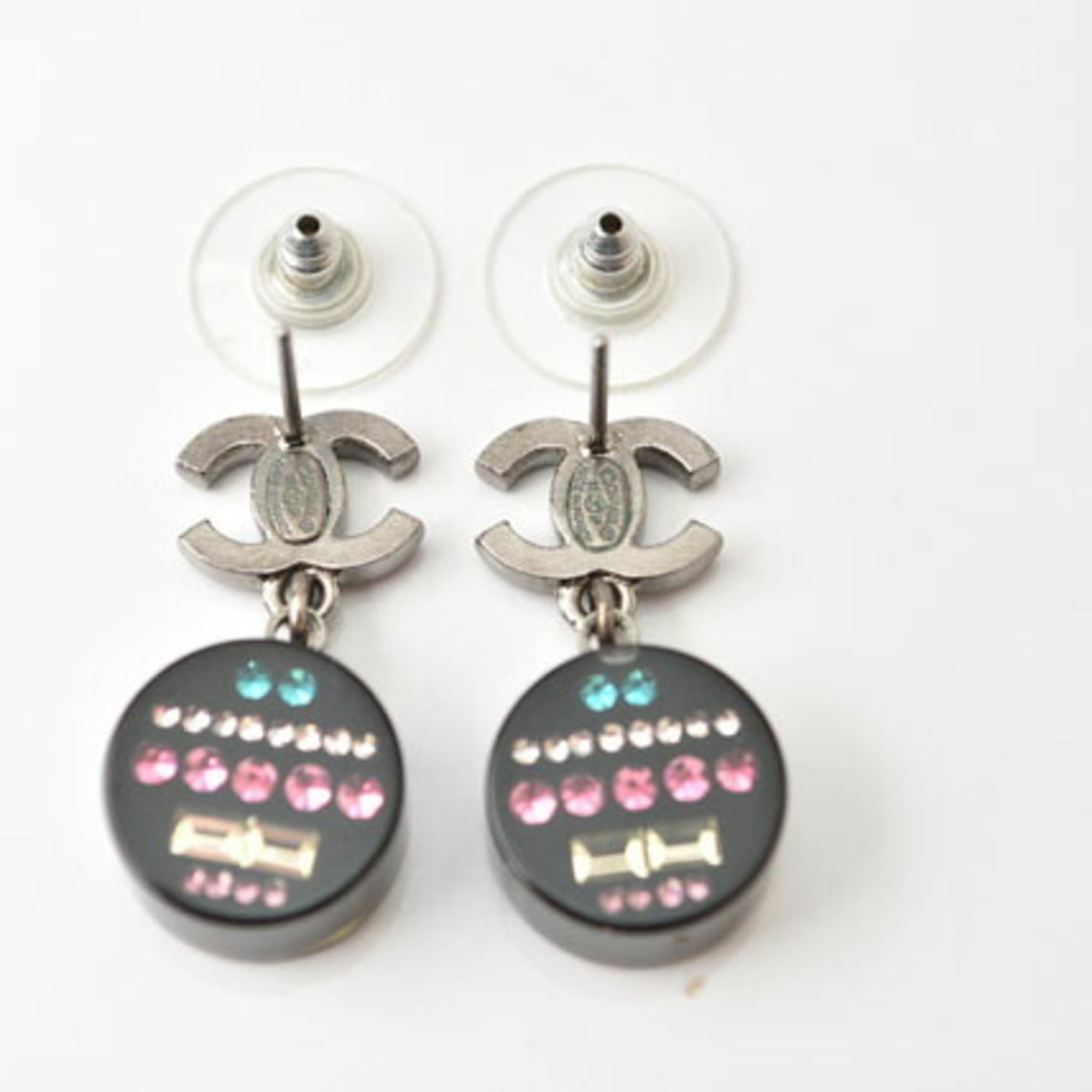 CC Logo Circle Earrings Metal