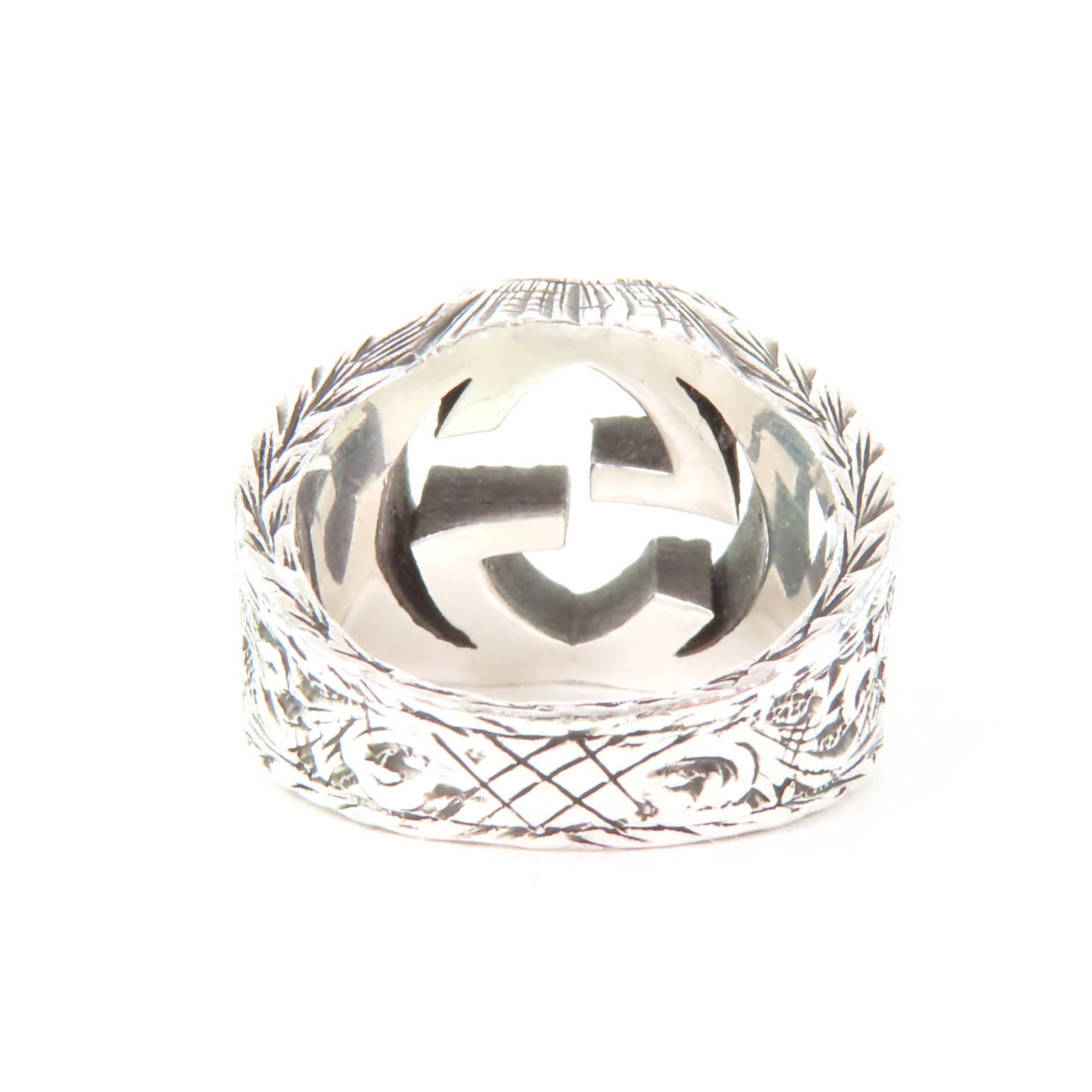 Interlocking G Arabesque Ring Sterling Silver