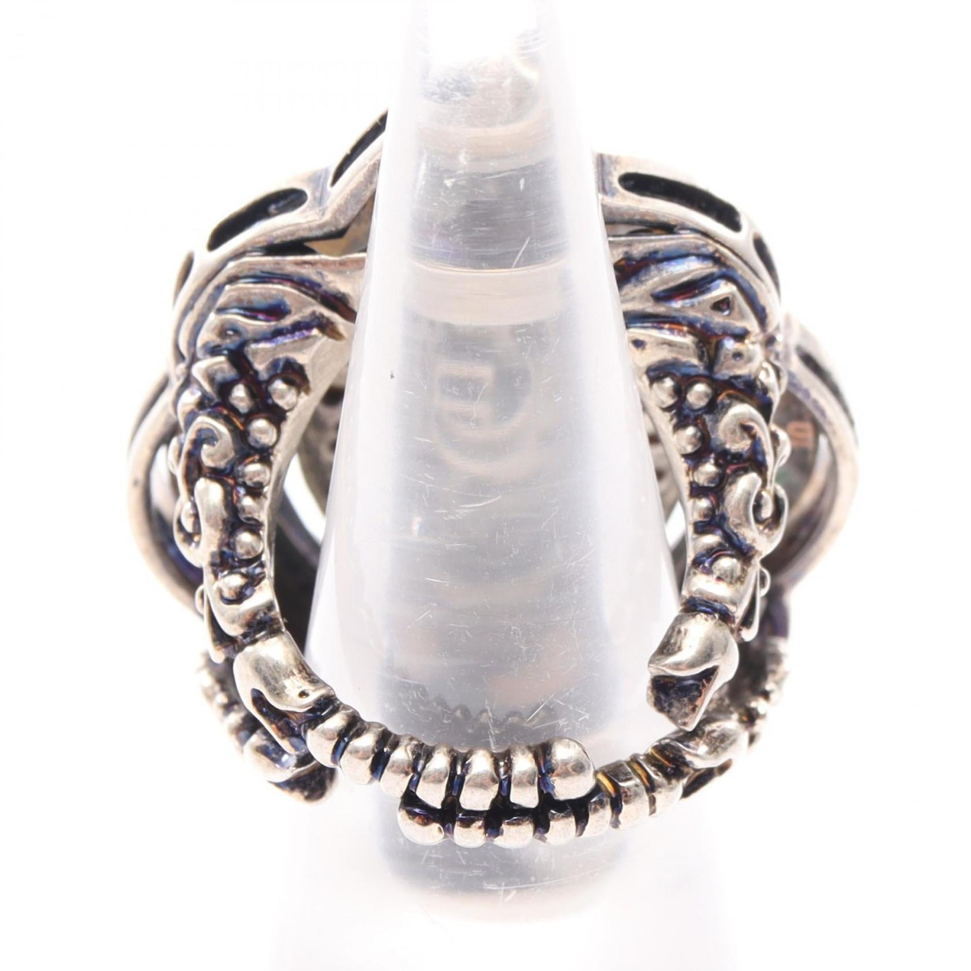 Ring Blue and Silver with Turquoise