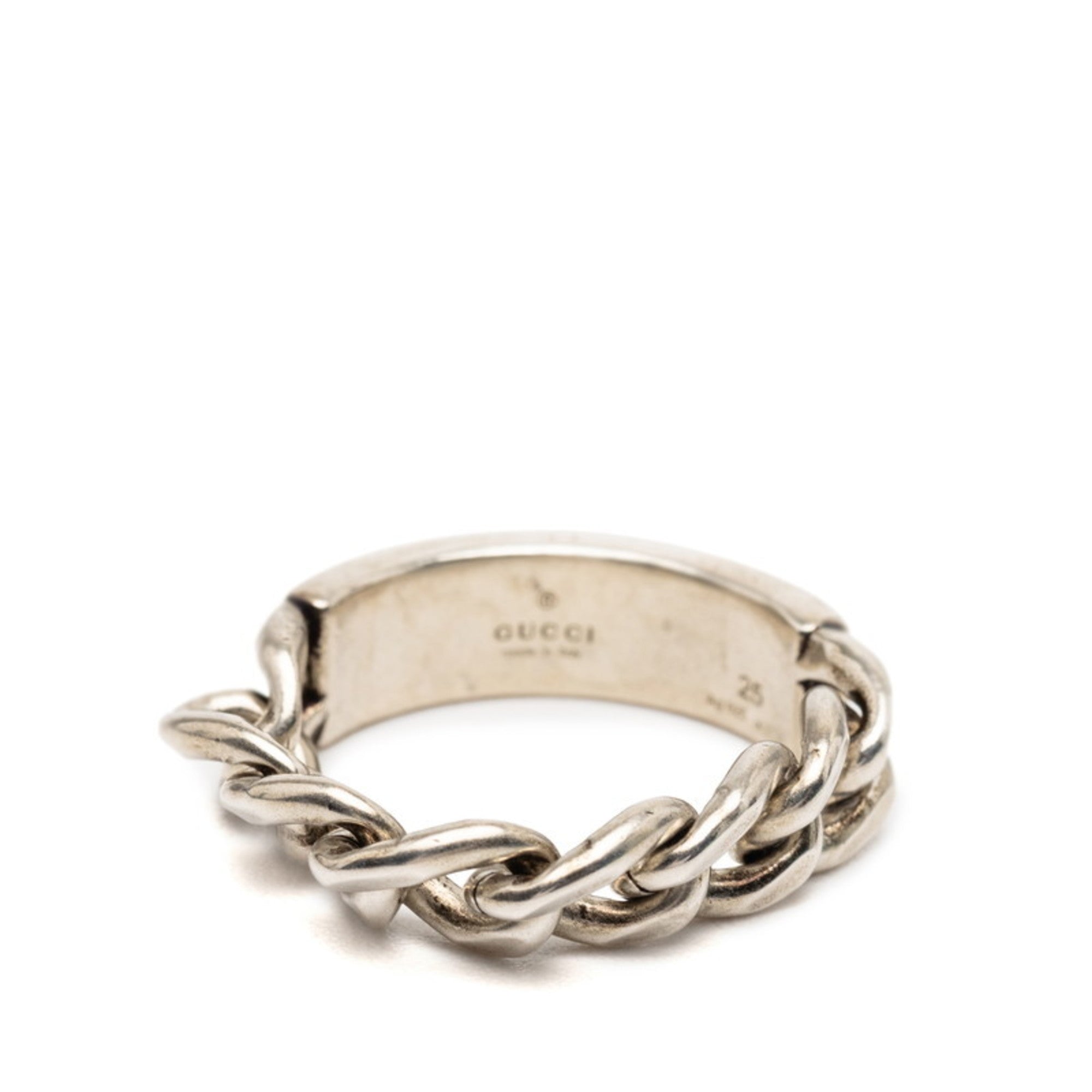 Gormet Chain Ring Enamel and Sterling Silver