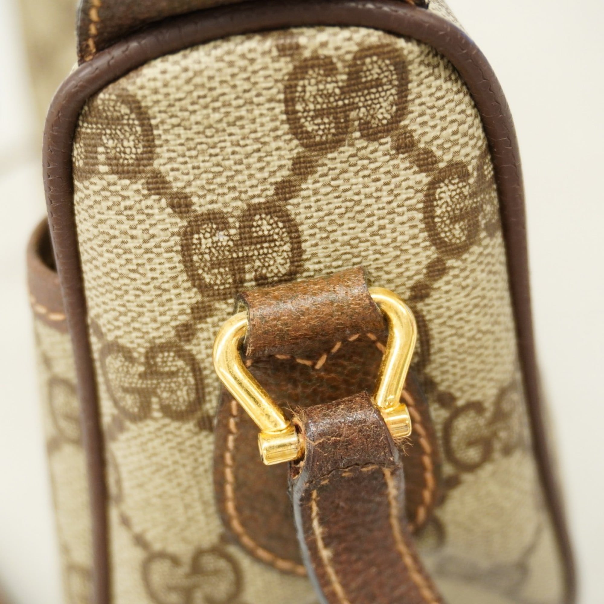 Vintage Web Crossbody Bag GG Coated Canvas Small