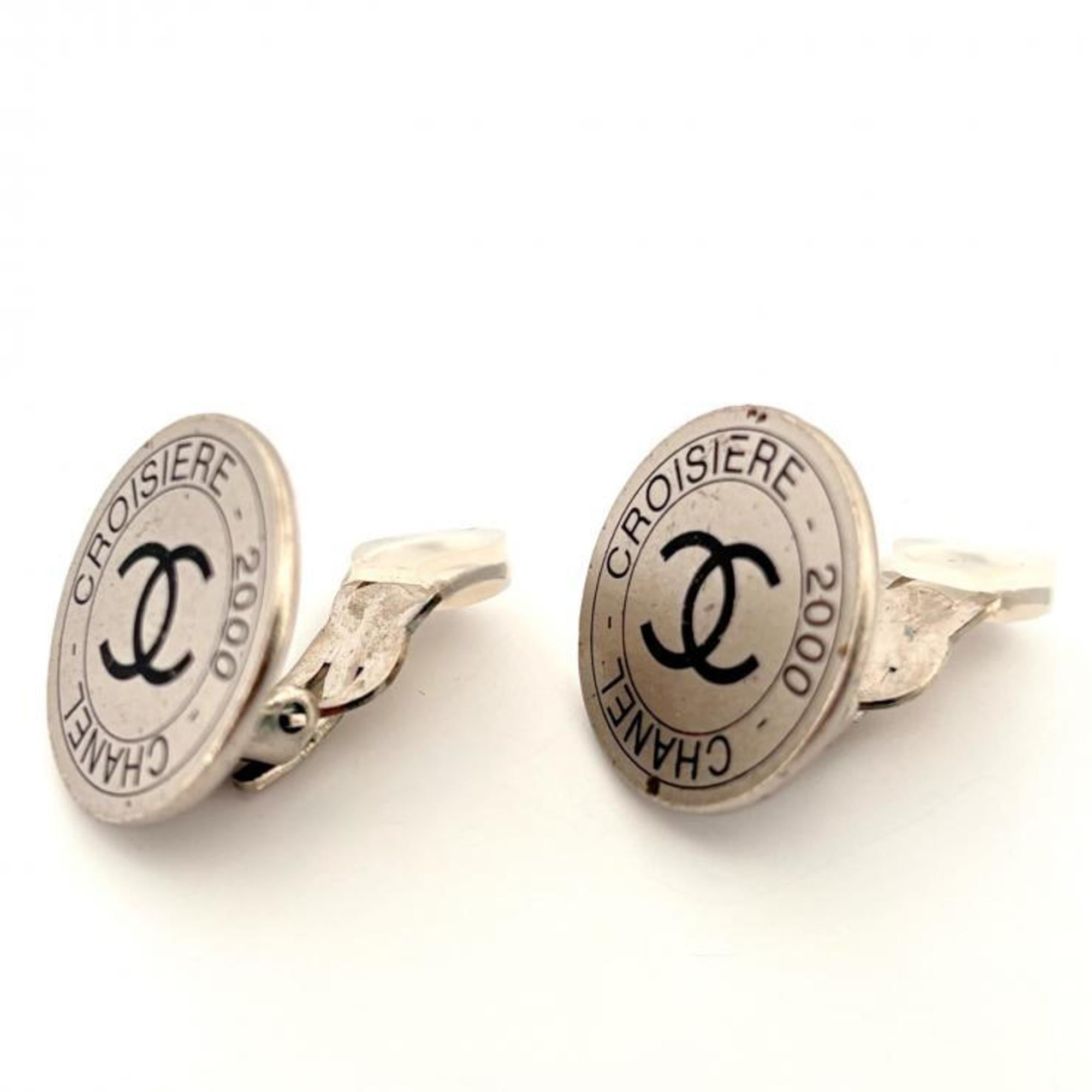 CC Logo Clip-On Earrings Metal