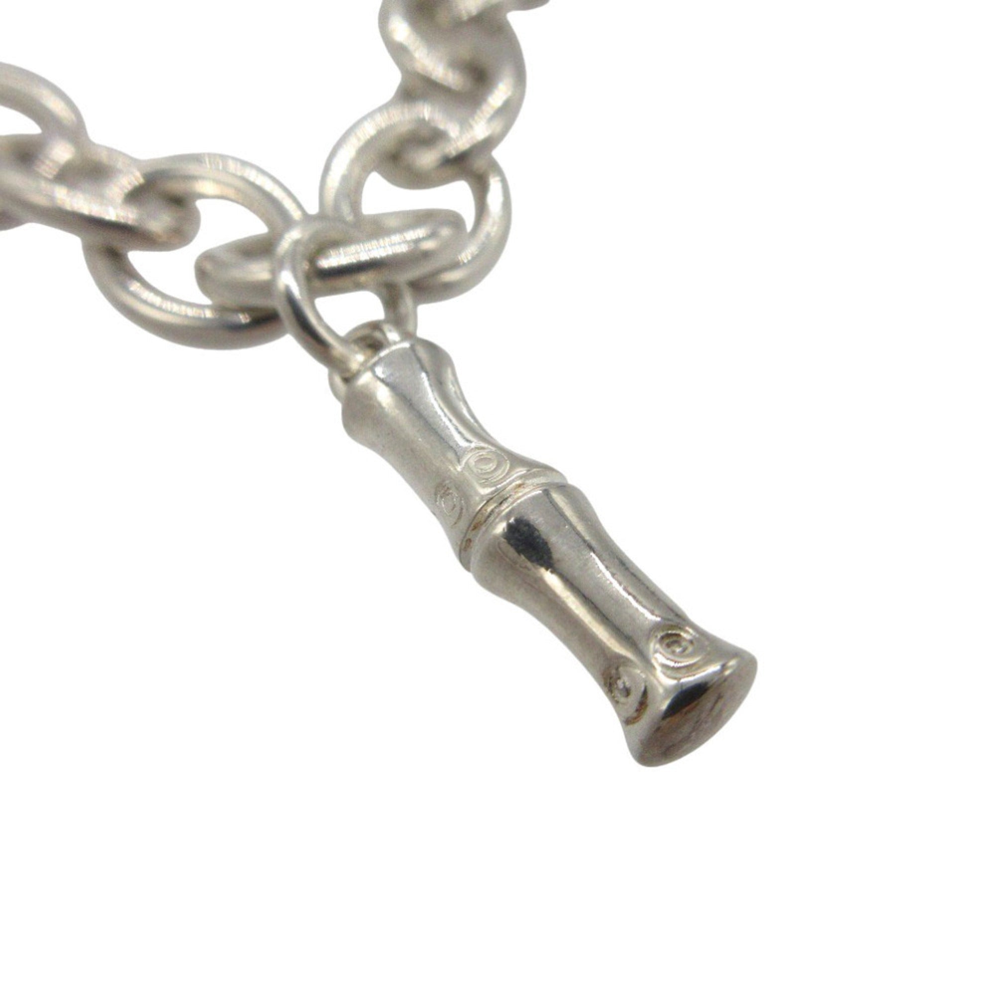 Bracelet Sterling Silver Bamboo G Dog Tag Icon