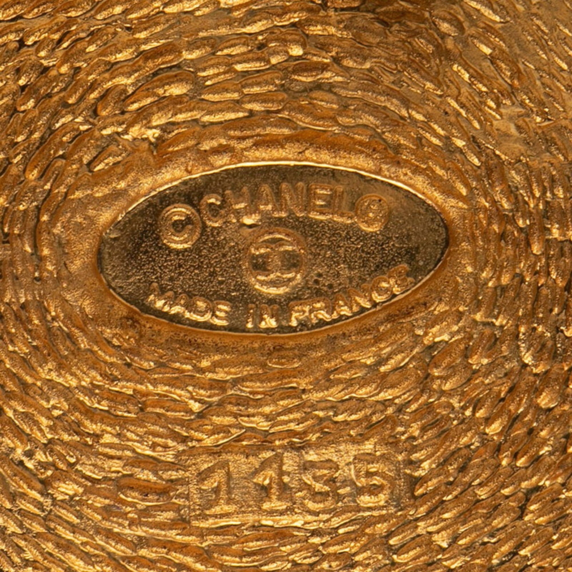 CC Logo Brooch Metal