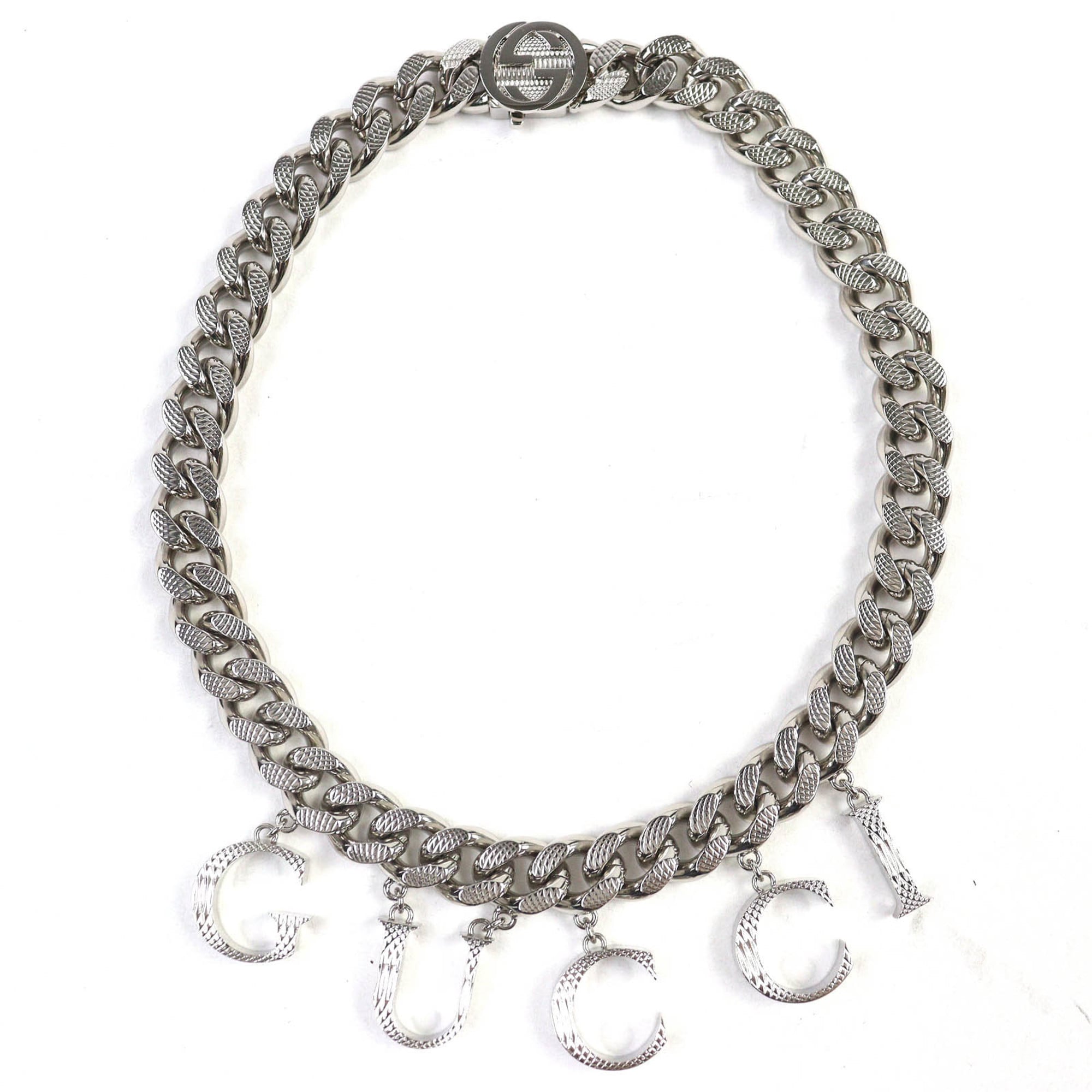 Script Choker Necklace Sterling Silver