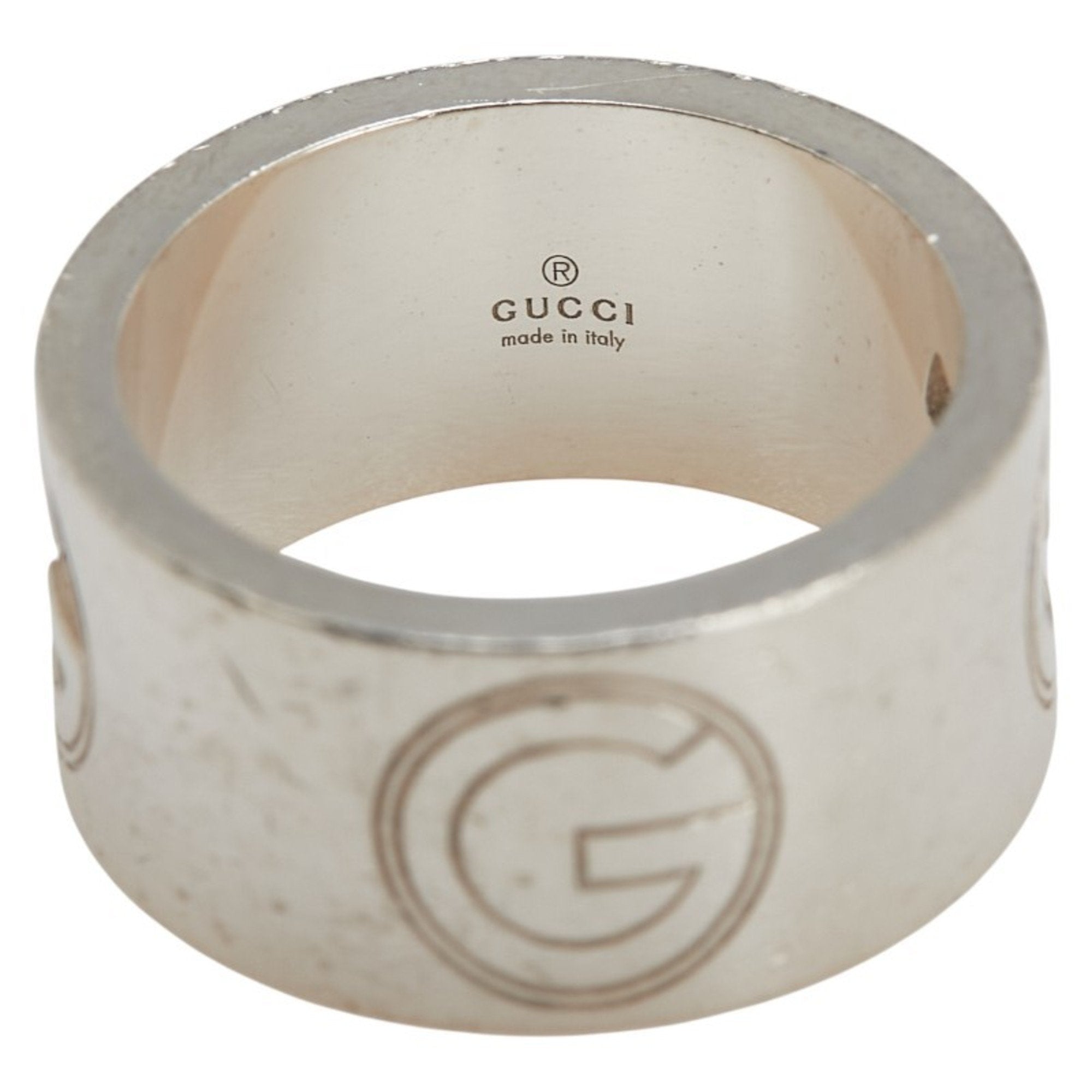 G Wide Ring Sterling Silver