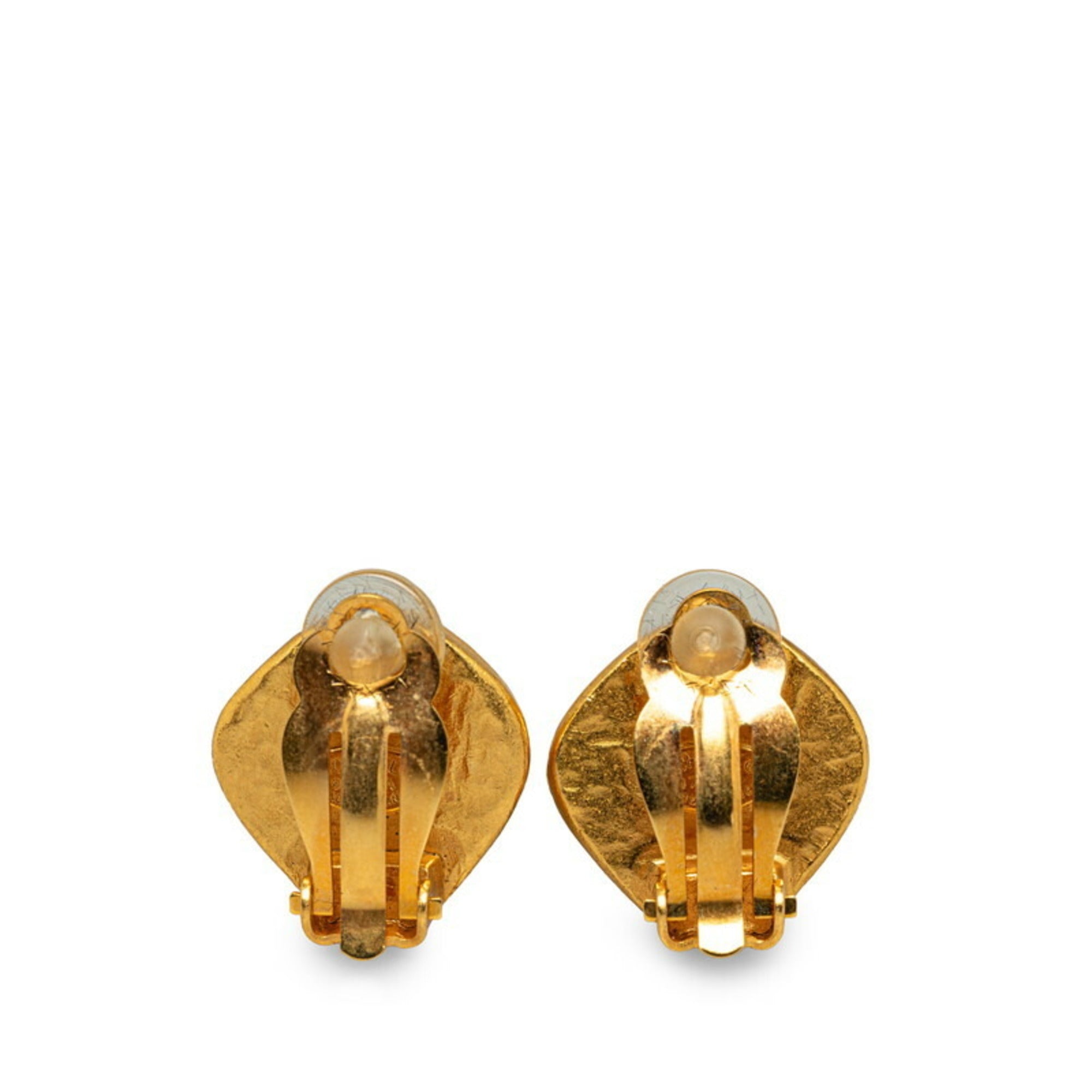 CC Logo Earrings Metal Gold-Tone Metal