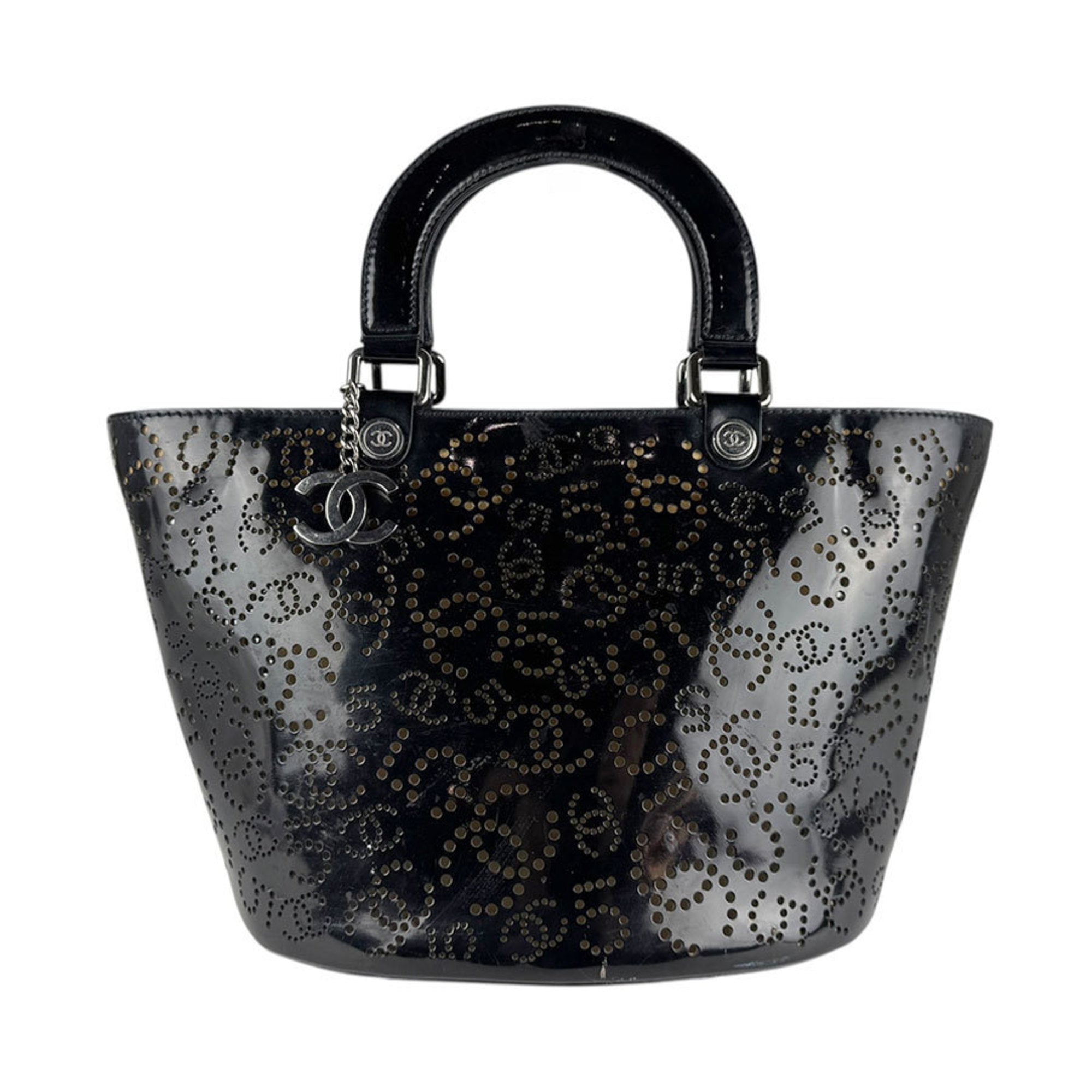 CC No.5 Shopping Tote Perforated Patent Medium