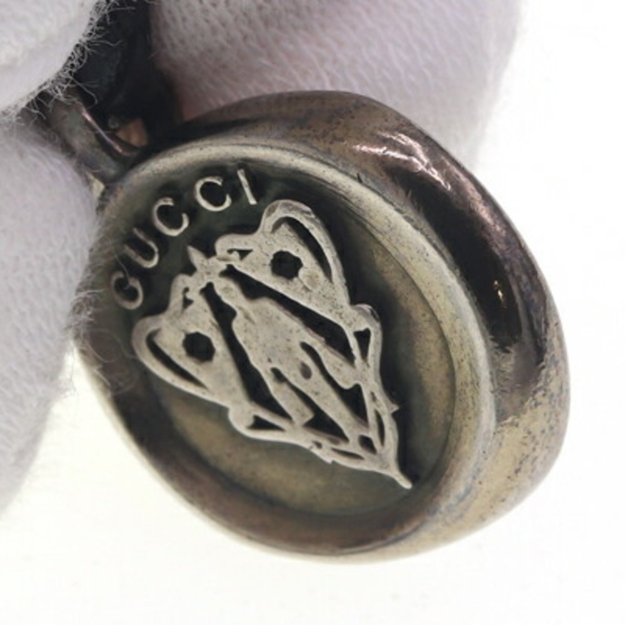 Crest Coin Pendant Necklace Sterling Silver