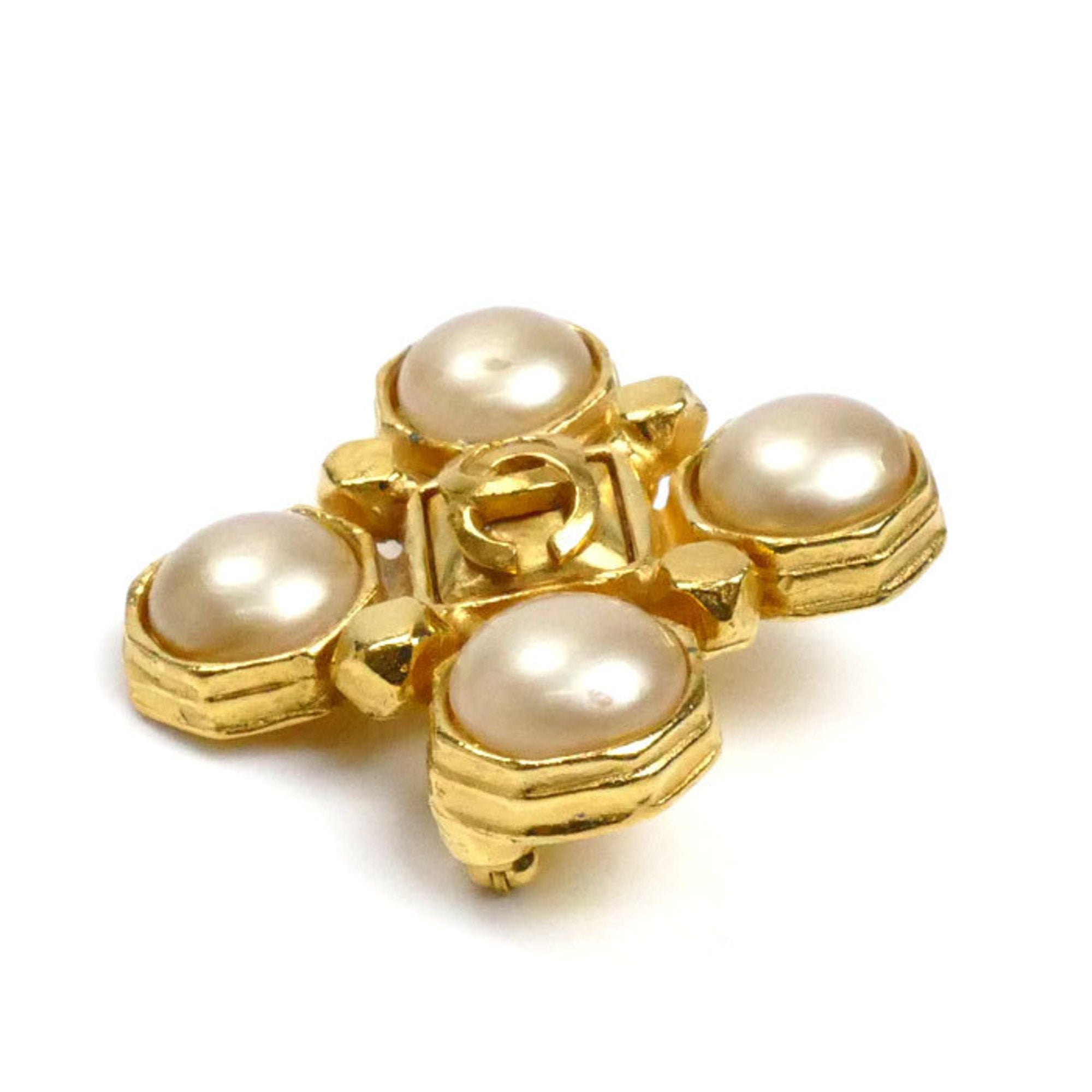 CC Logo Brooch Metal
