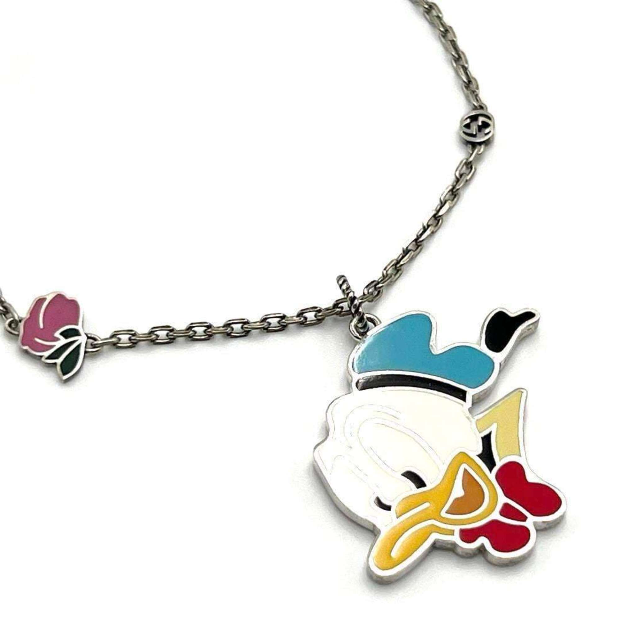 Donald Long Pendant Necklace Sterling Silver