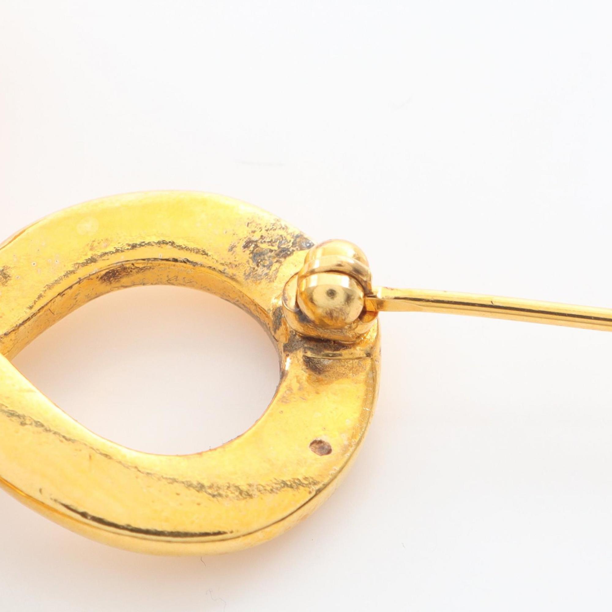 CC Logo Brooch Metal