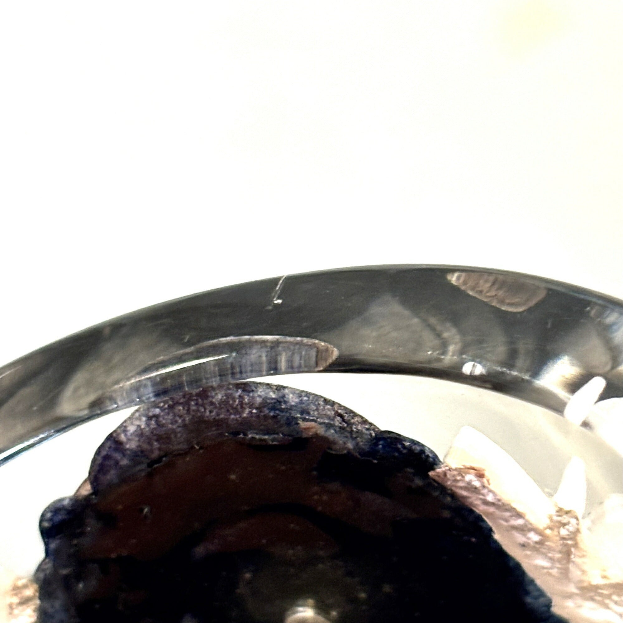 Camellia Bracelet Black and Clear Plastic